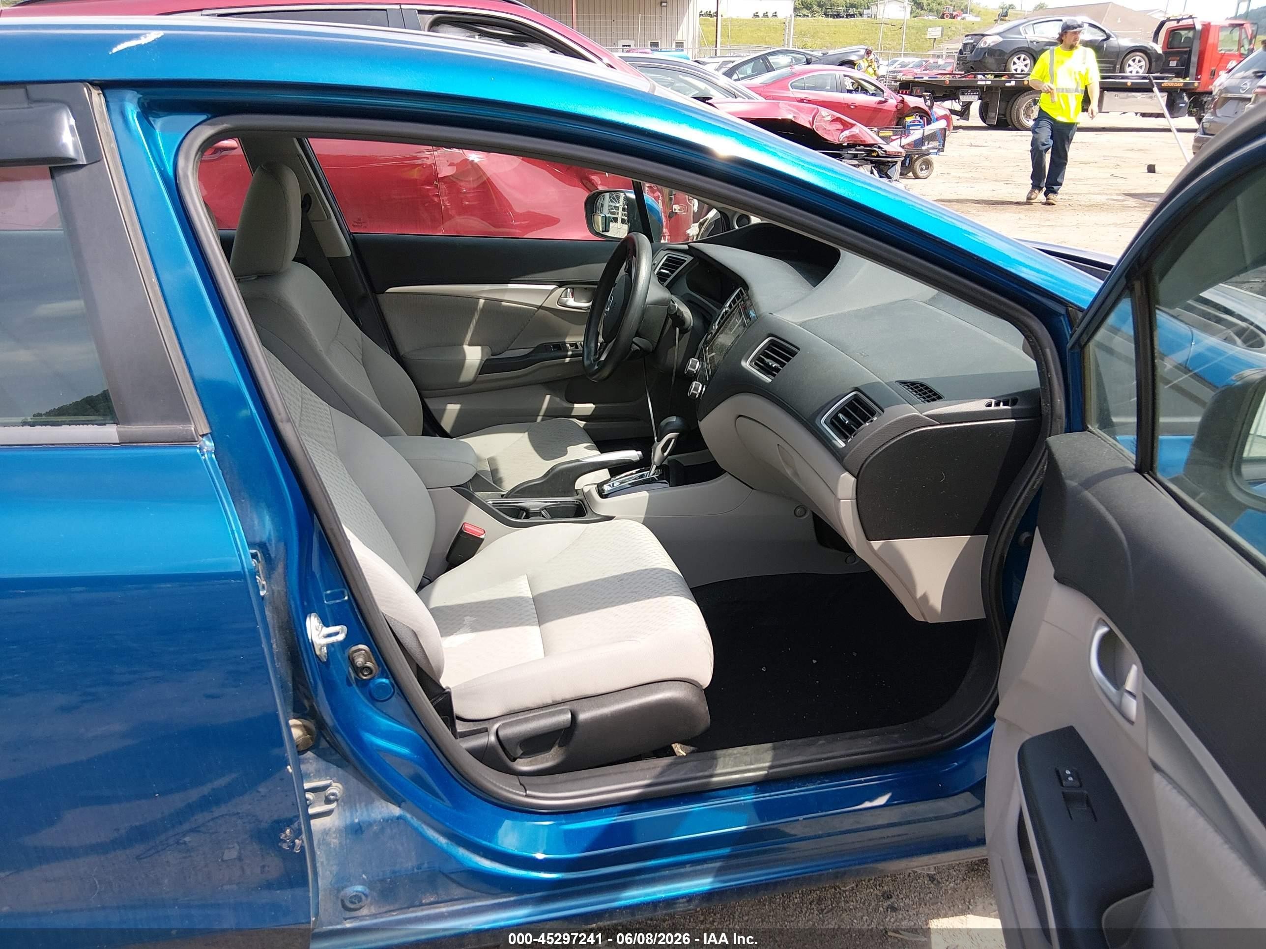 2014 Honda Civic Ex Blue vin: 2HGFB2F86EH537294