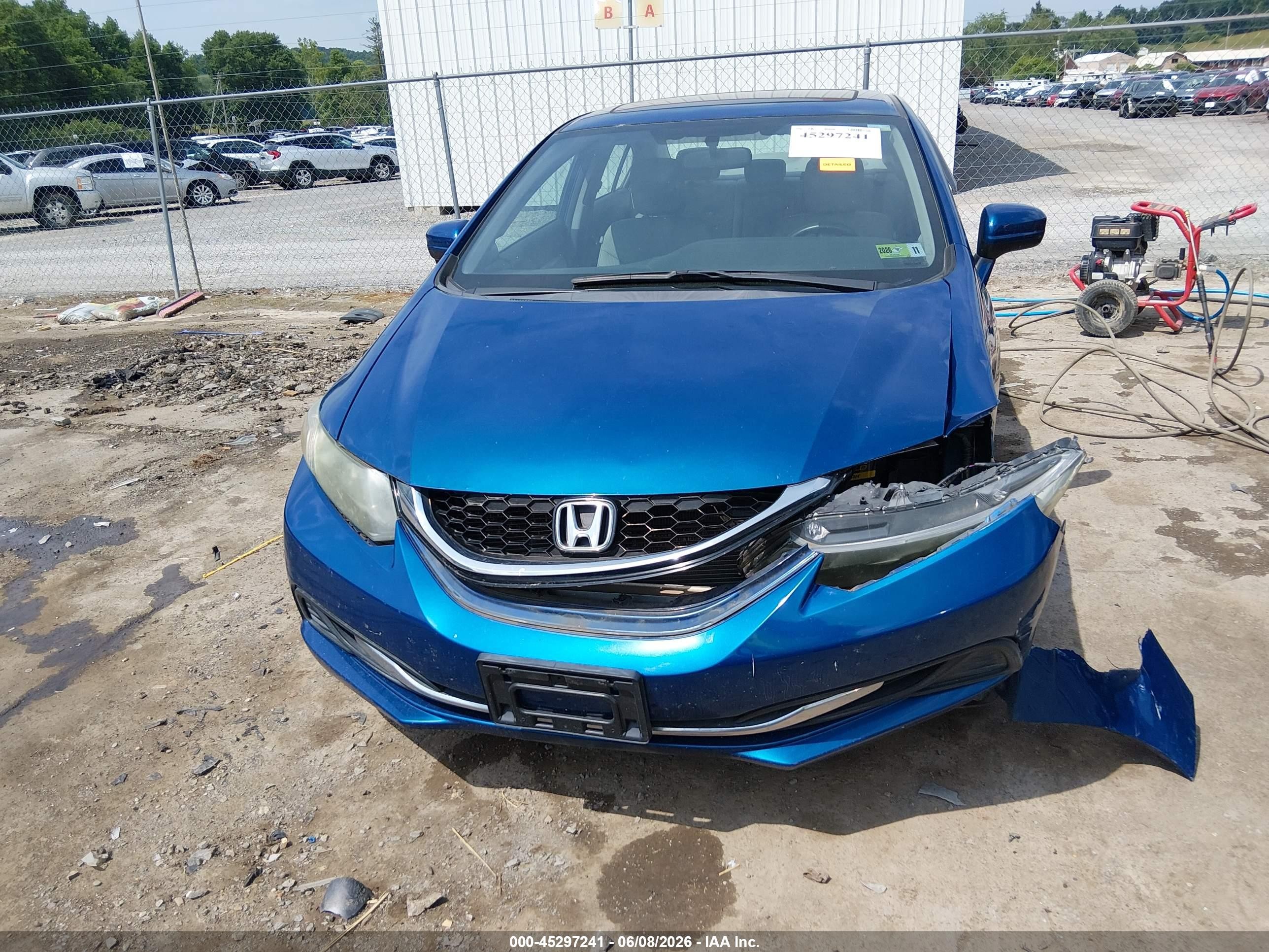 2014 Honda Civic Ex Blue vin: 2HGFB2F86EH537294
