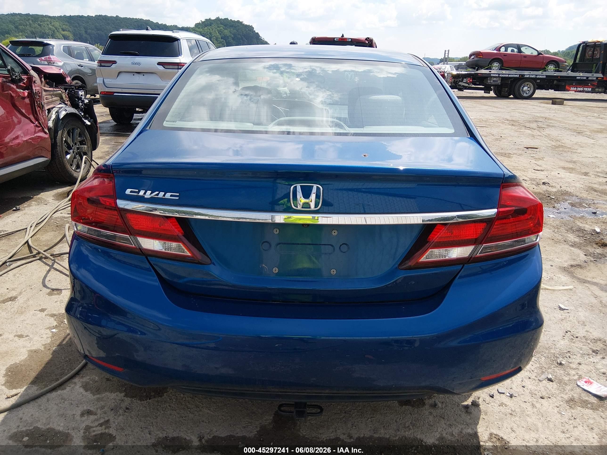 2014 Honda Civic Ex Blue vin: 2HGFB2F86EH537294