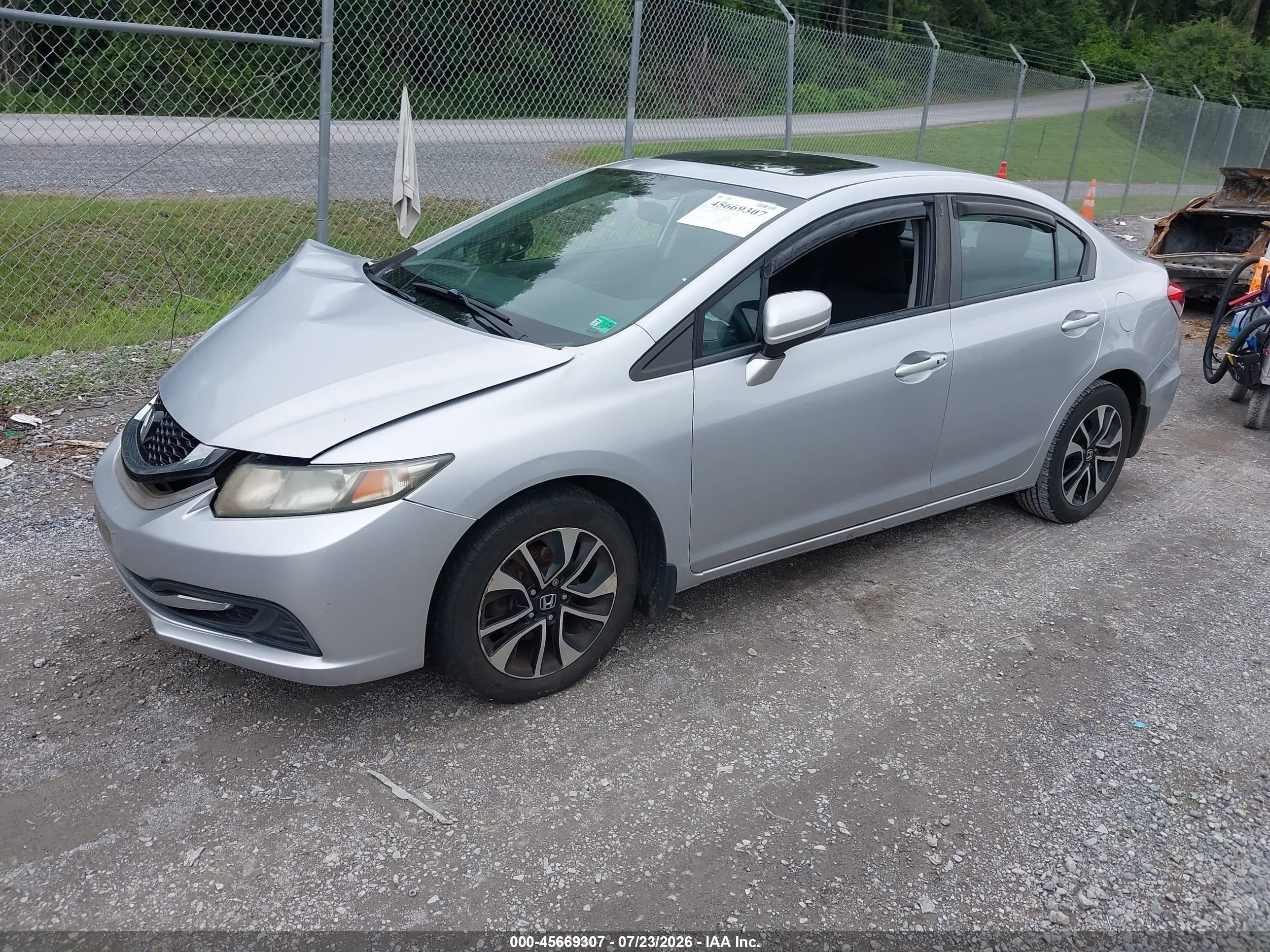 2014 Honda Civic Ex Серебряный vin: 2HGFB2F86EH537375