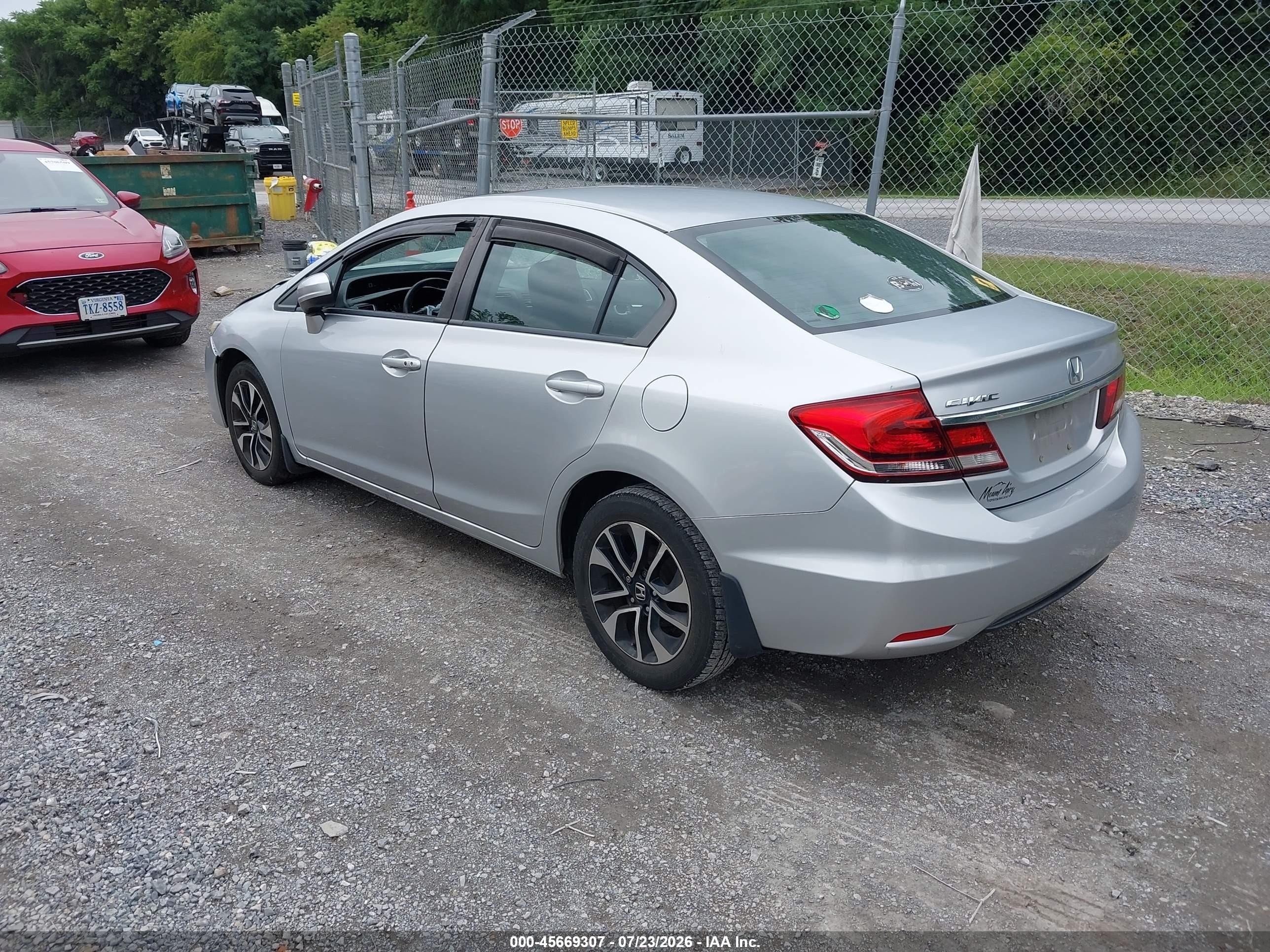 2014 Honda Civic Ex Серебряный vin: 2HGFB2F86EH537375