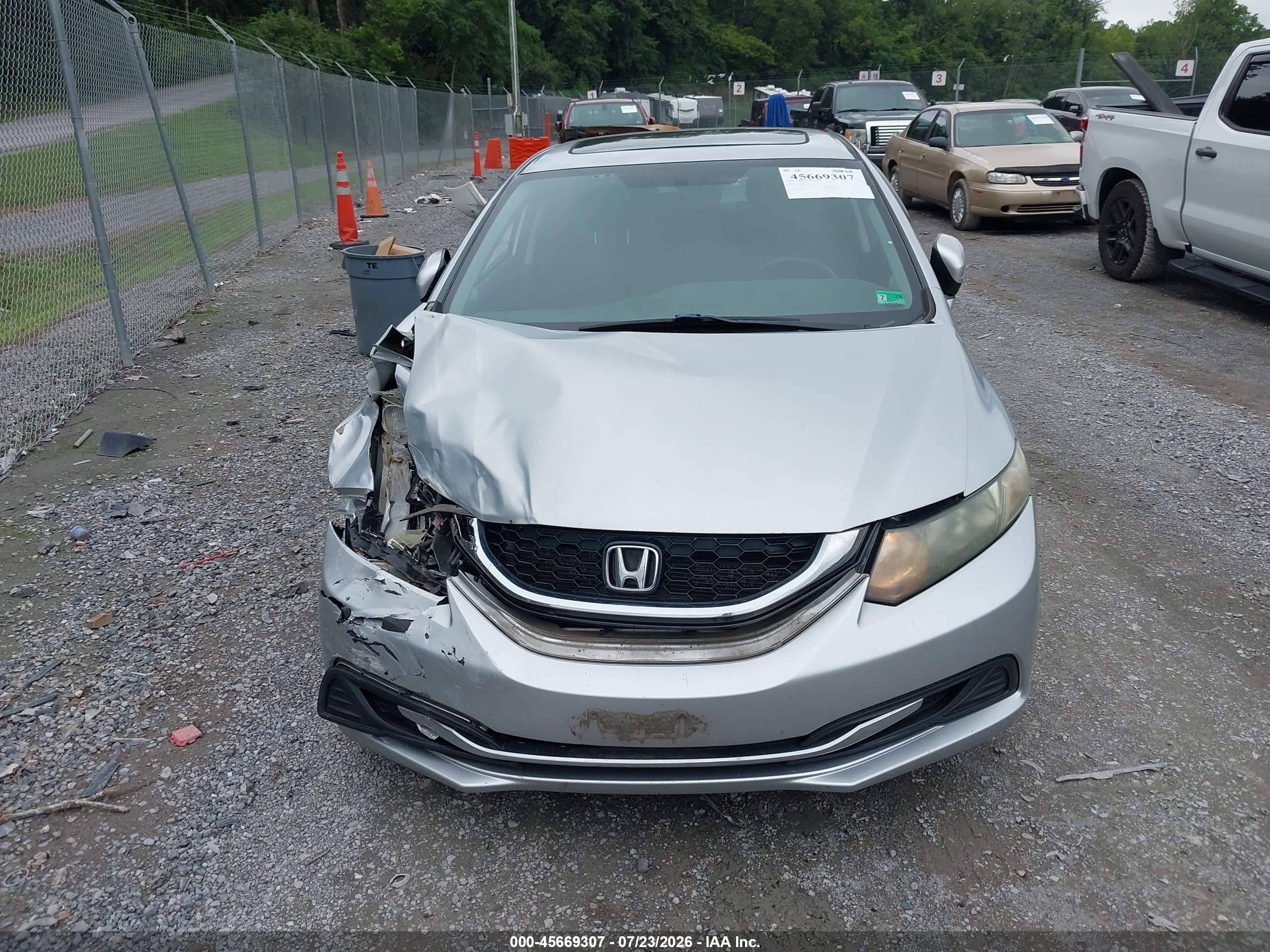 2014 Honda Civic Ex Серебряный vin: 2HGFB2F86EH537375