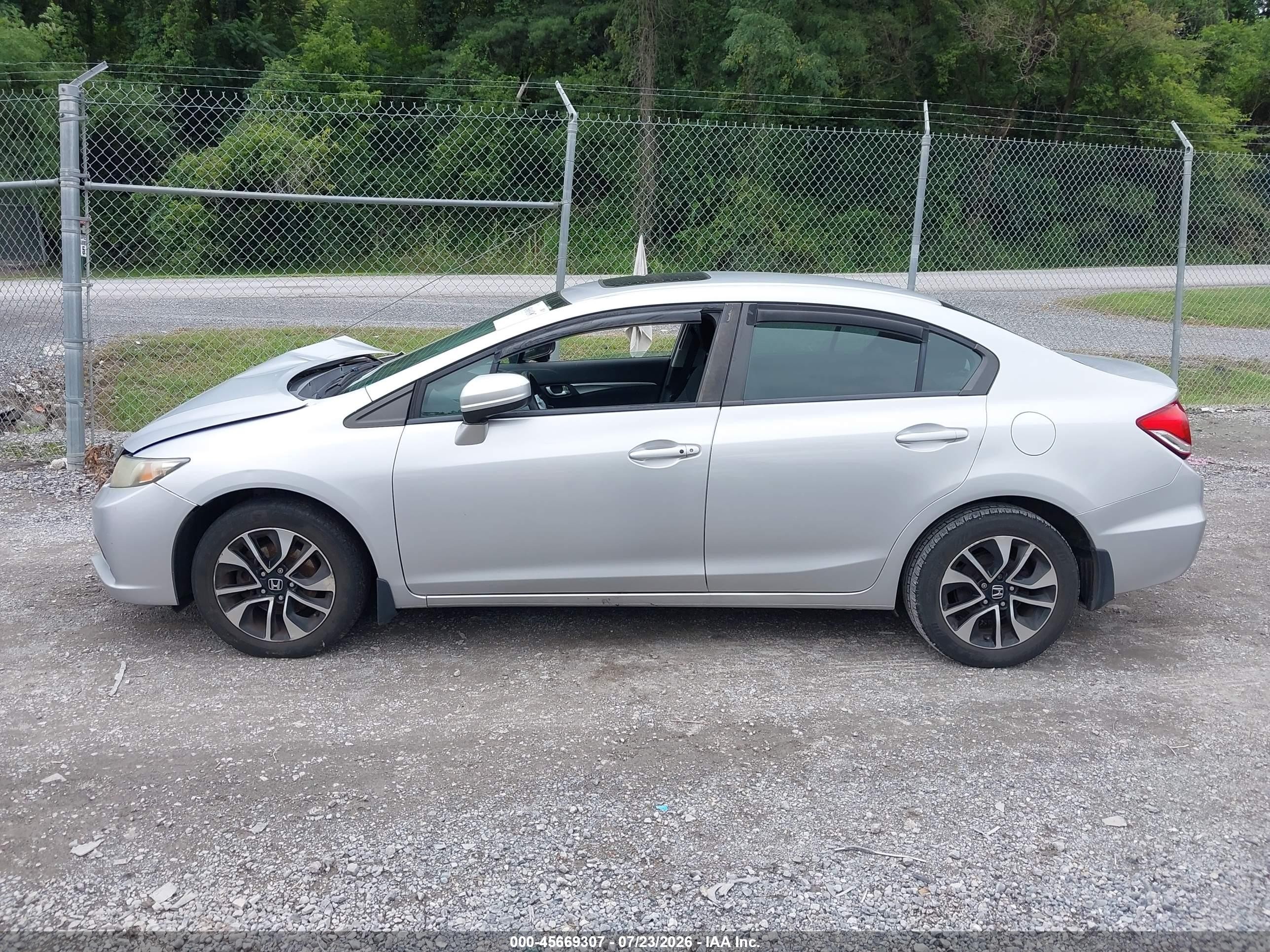 2014 Honda Civic Ex Серебряный vin: 2HGFB2F86EH537375