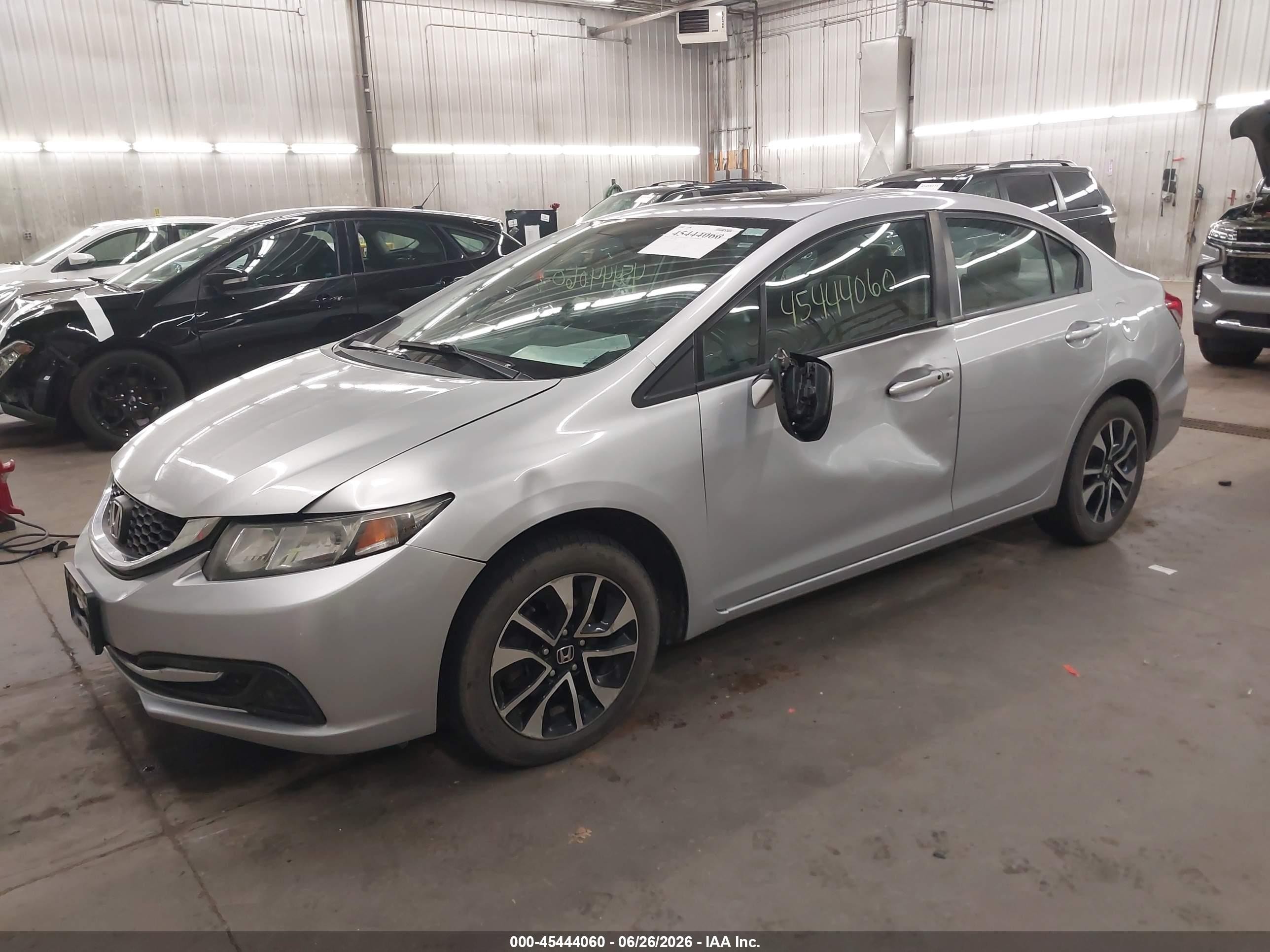 2014 Honda Civic Ex Silver vin: 2HGFB2F86EH545119