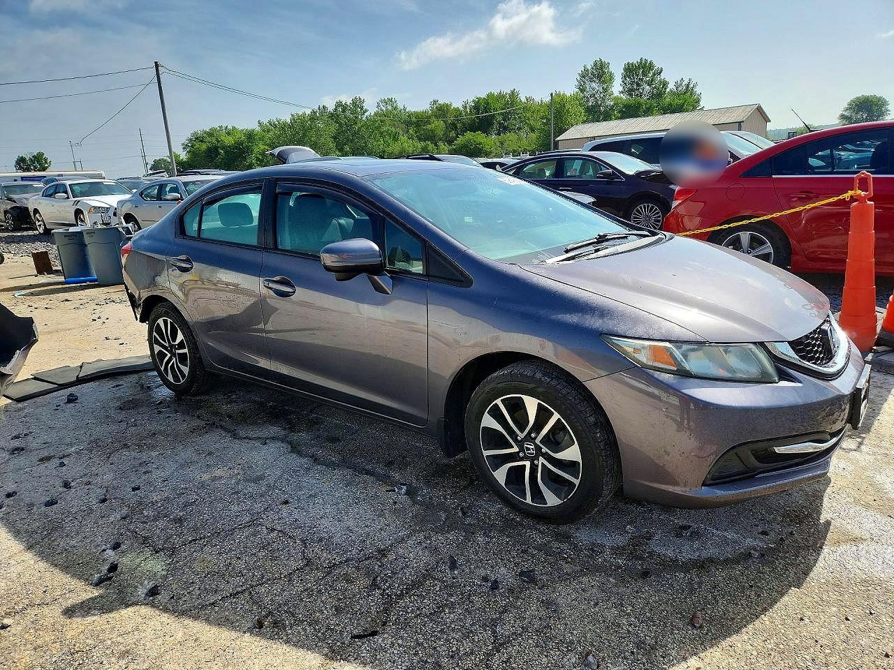 2014 Honda Civic Ex Gray vin: 2HGFB2F86EH547890
