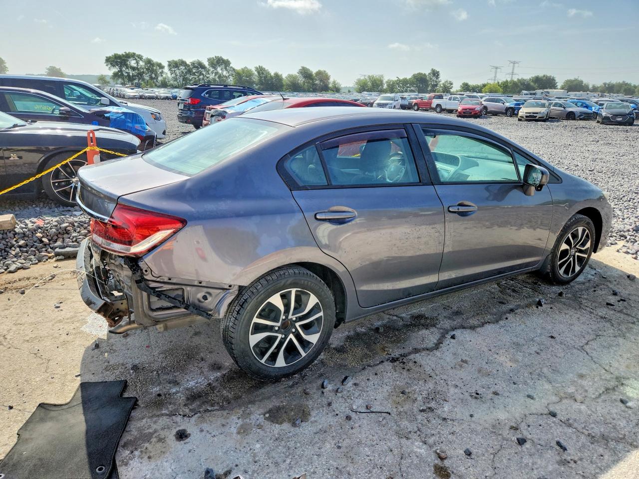 2014 Honda Civic Ex Gray vin: 2HGFB2F86EH547890