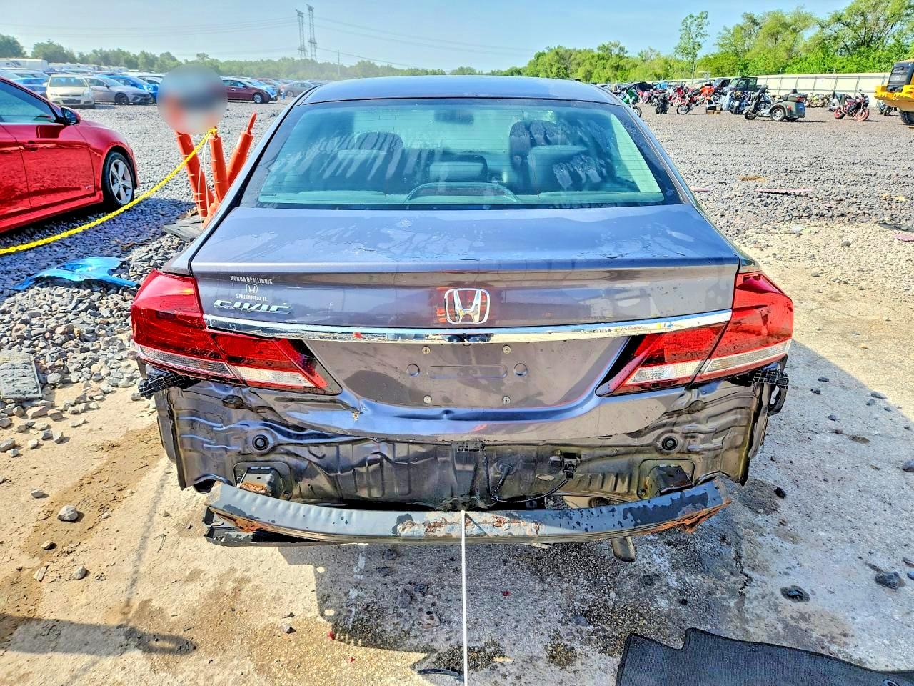 2014 Honda Civic Ex Gray vin: 2HGFB2F86EH547890