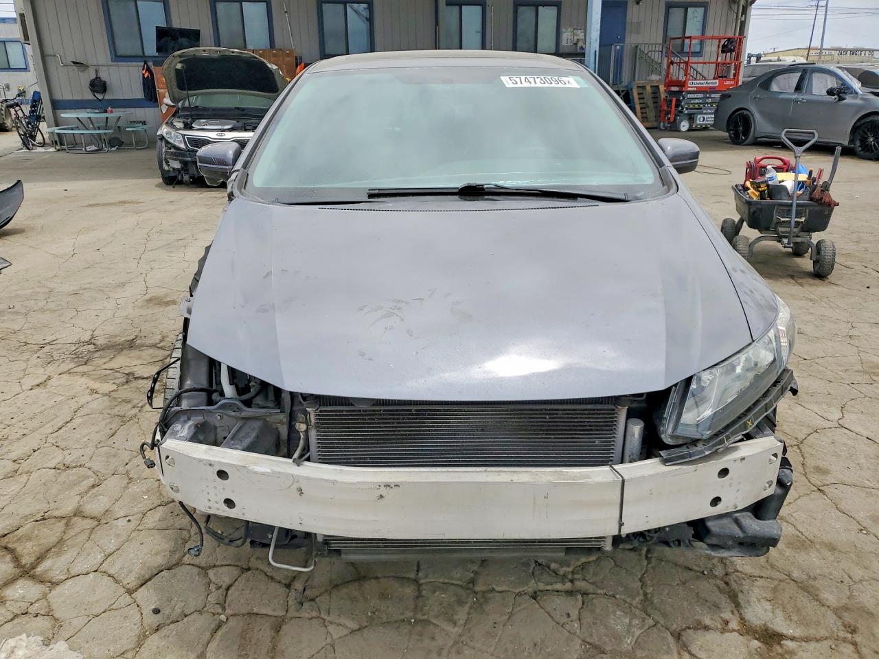 2015 Honda Civic Ex Gray vin: 2HGFB2F86FH519329