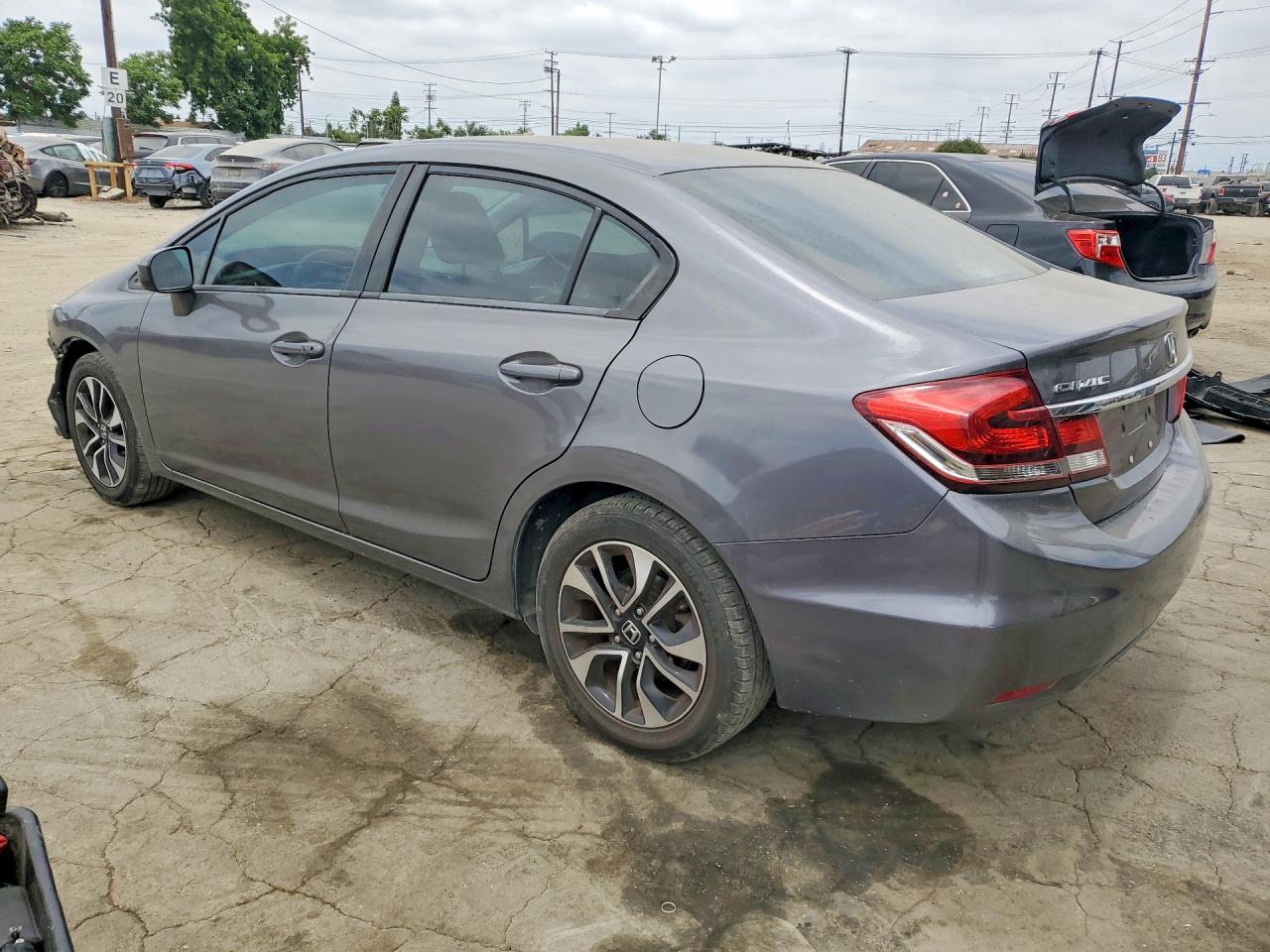 2015 Honda Civic Ex Gray vin: 2HGFB2F86FH519329