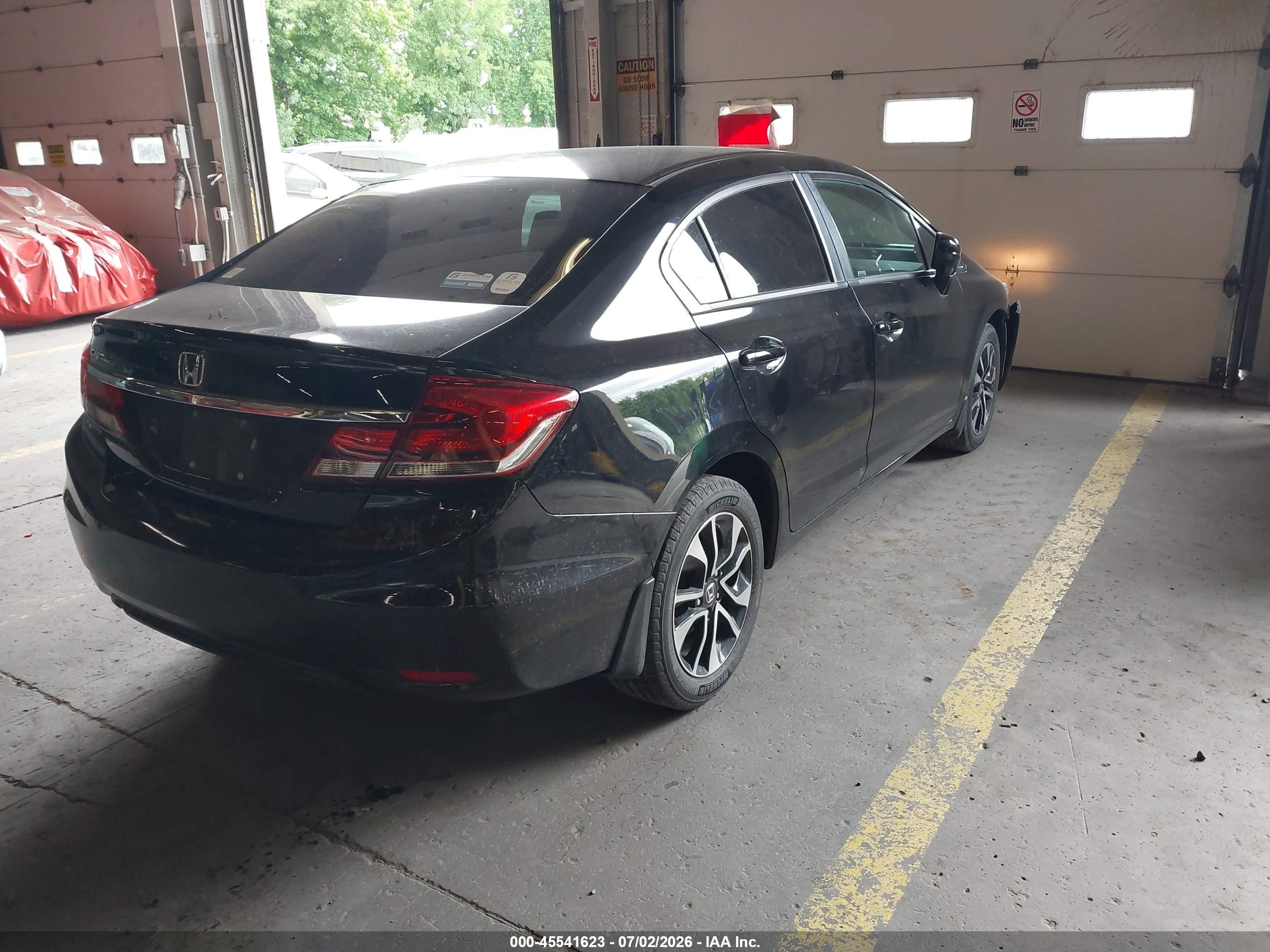 2015 Honda Civic Ex Black vin: 2HGFB2F86FH554422