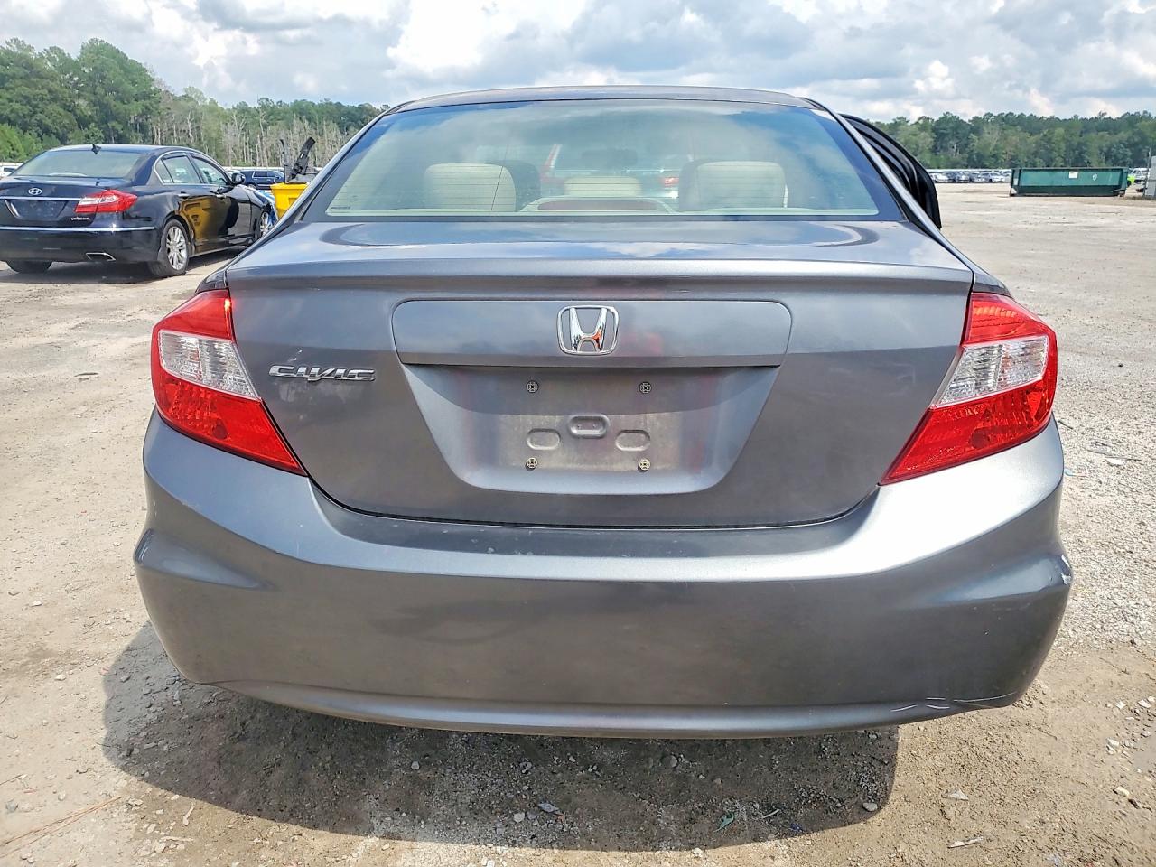 2012 Honda Civic Ex Gray vin: 2HGFB2F87CH304621