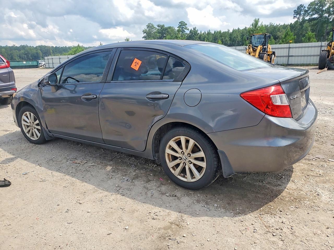 2012 Honda Civic Ex Gray vin: 2HGFB2F87CH304621