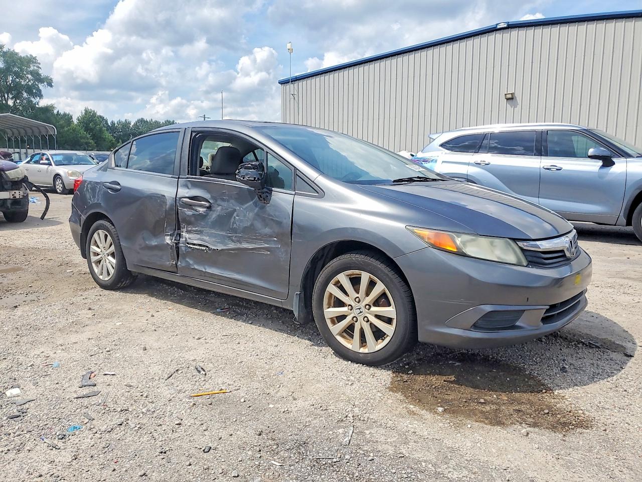 2012 Honda Civic Ex Gray vin: 2HGFB2F87CH304621