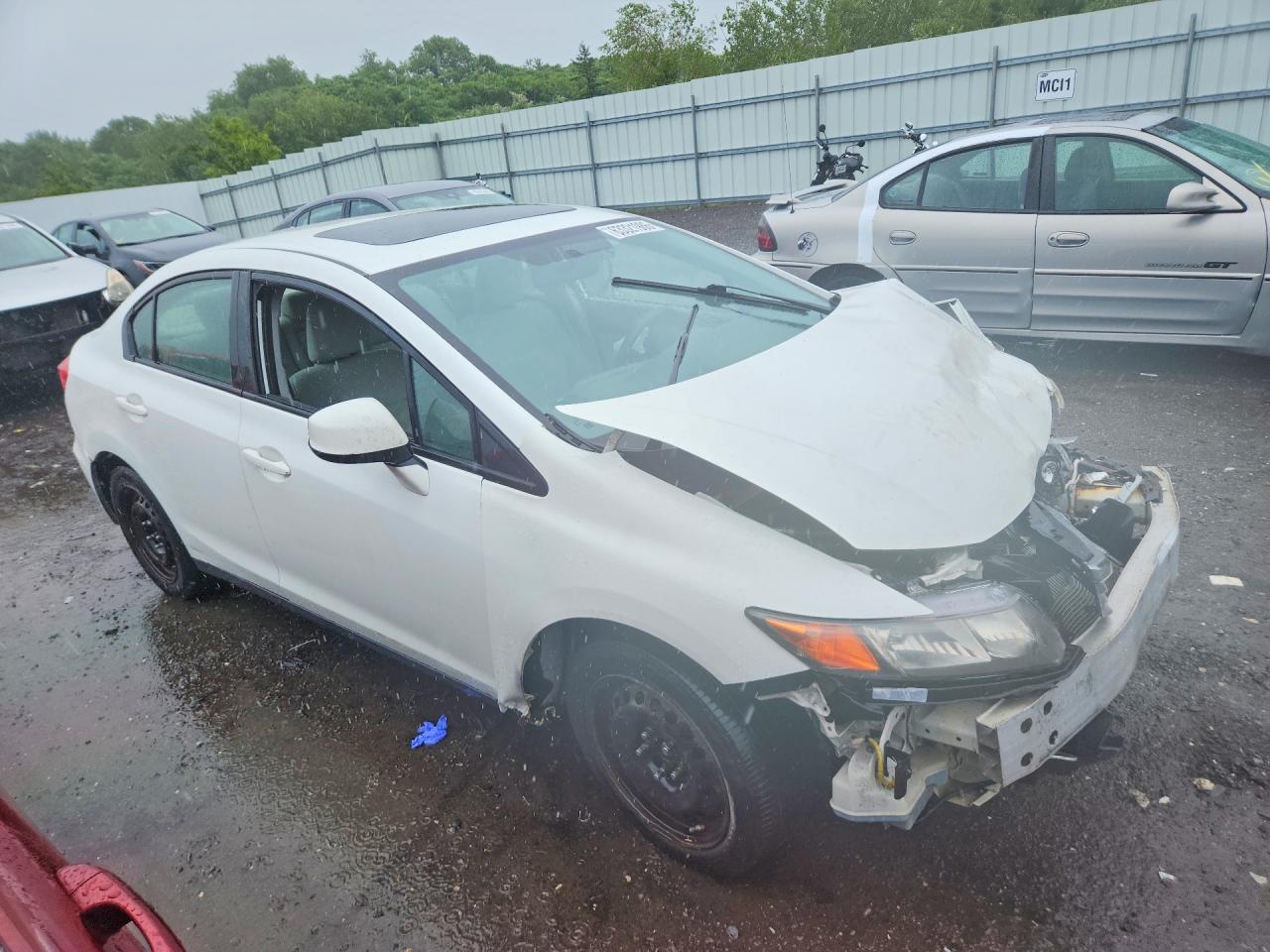 2012 Honda Civic Ex White vin: 2HGFB2F87CH305221