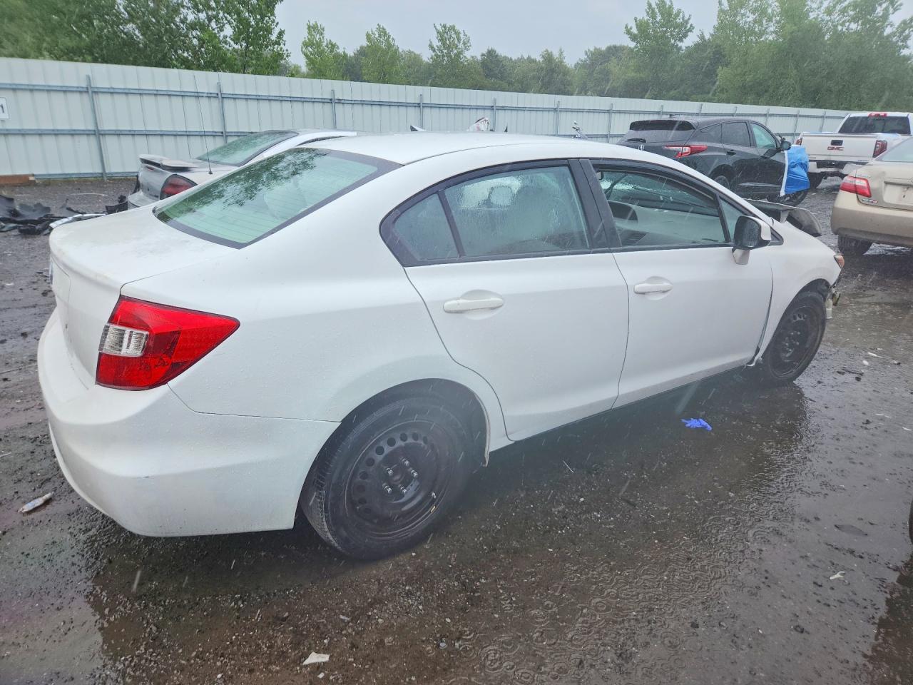 2012 Honda Civic Ex White vin: 2HGFB2F87CH305221