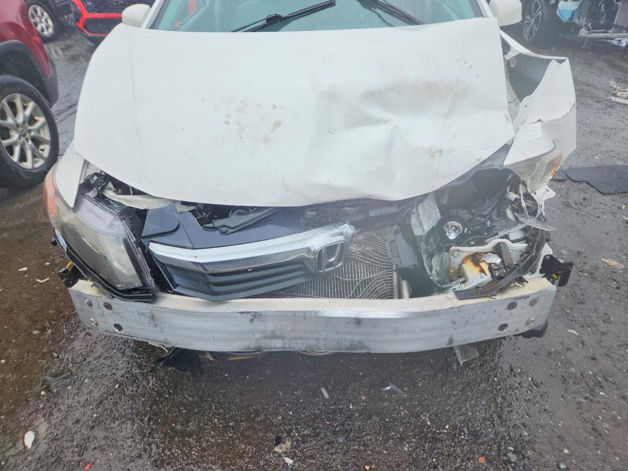 2012 Honda Civic Ex White vin: 2HGFB2F87CH305221