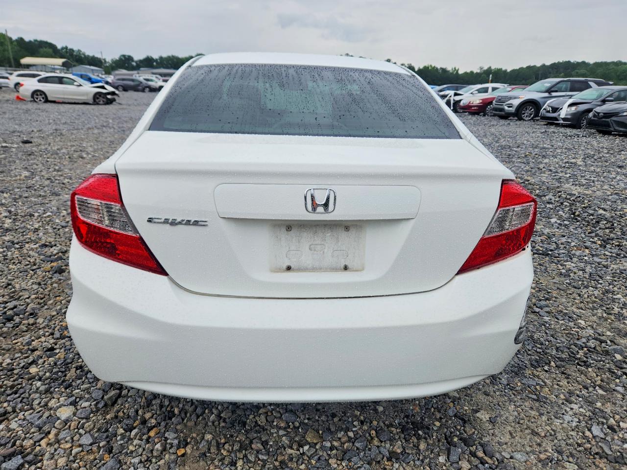 2012 Honda Civic Ex White vin: 2HGFB2F87CH319779