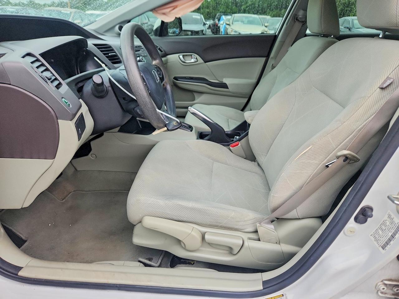 2012 Honda Civic Ex White vin: 2HGFB2F87CH319779