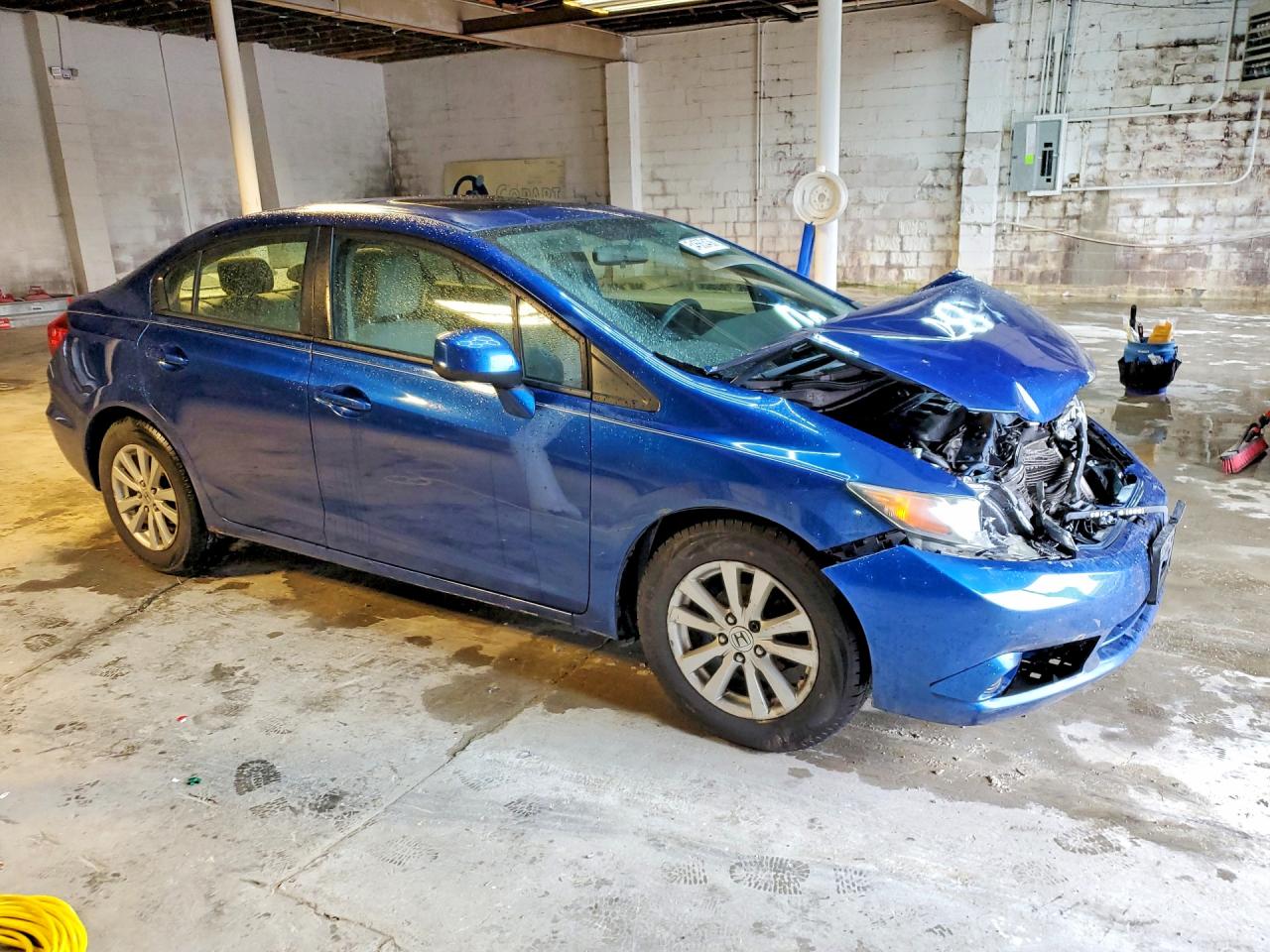2012 Honda Civic Ex Blue vin: 2HGFB2F87CH502566