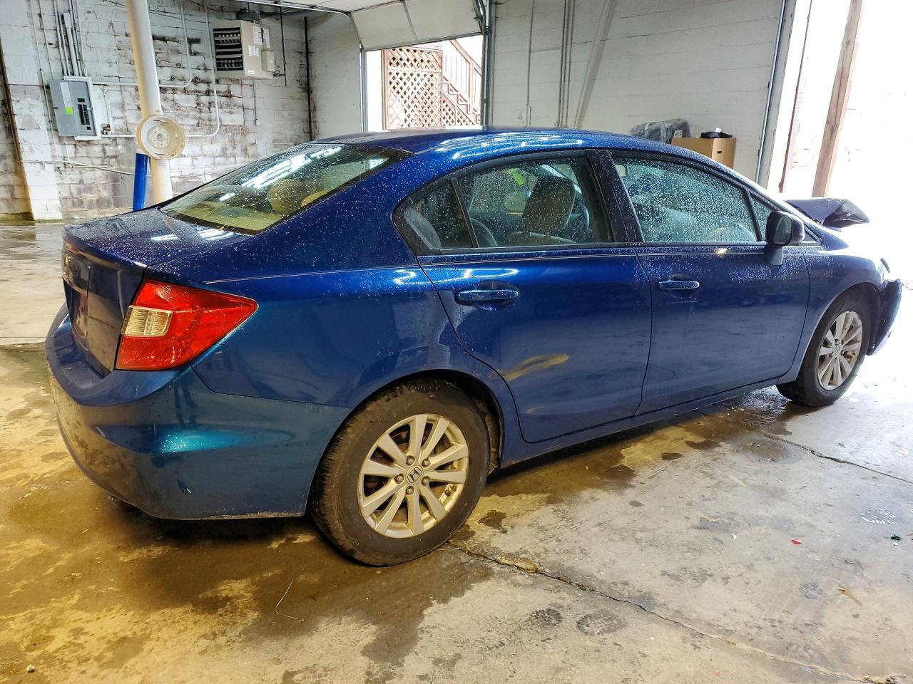2012 Honda Civic Ex Blue vin: 2HGFB2F87CH502566