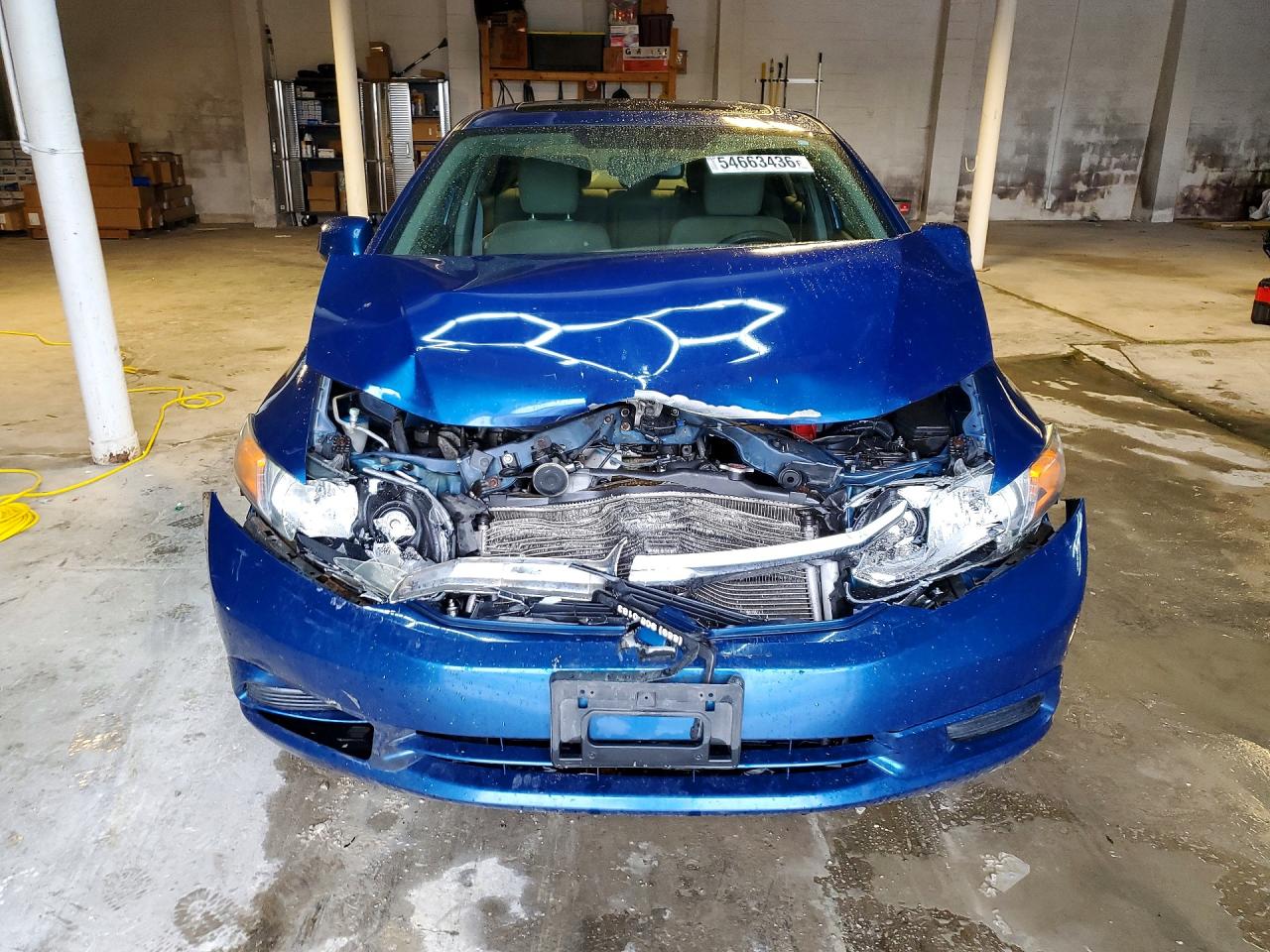 2012 Honda Civic Ex Blue vin: 2HGFB2F87CH502566