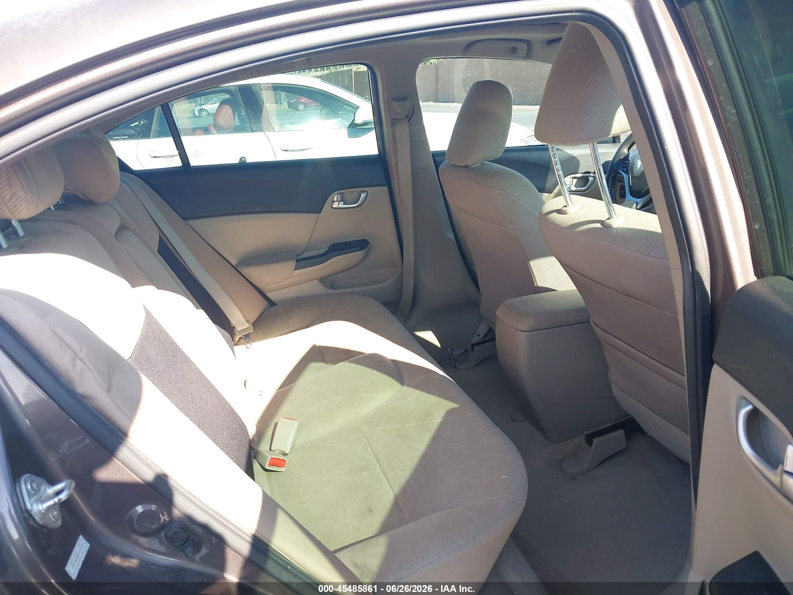 2012 Honda Civic Ex Brown vin: 2HGFB2F87CH507024