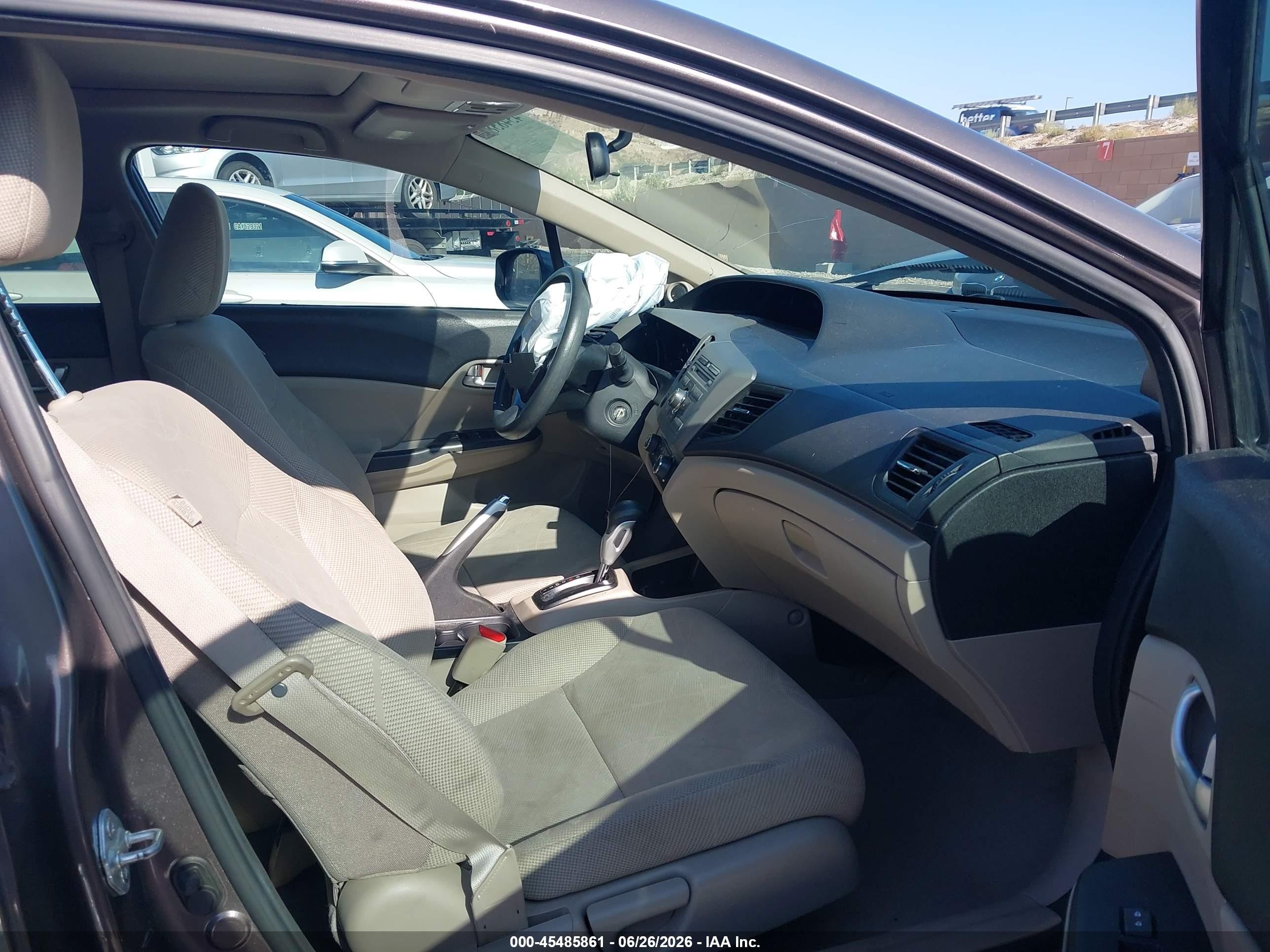 2012 Honda Civic Ex Brown vin: 2HGFB2F87CH507024