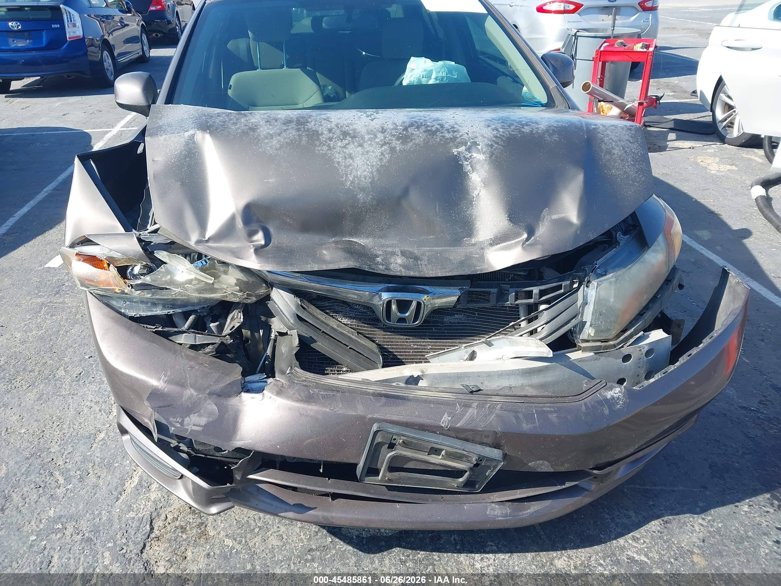 2012 Honda Civic Ex Brown vin: 2HGFB2F87CH507024