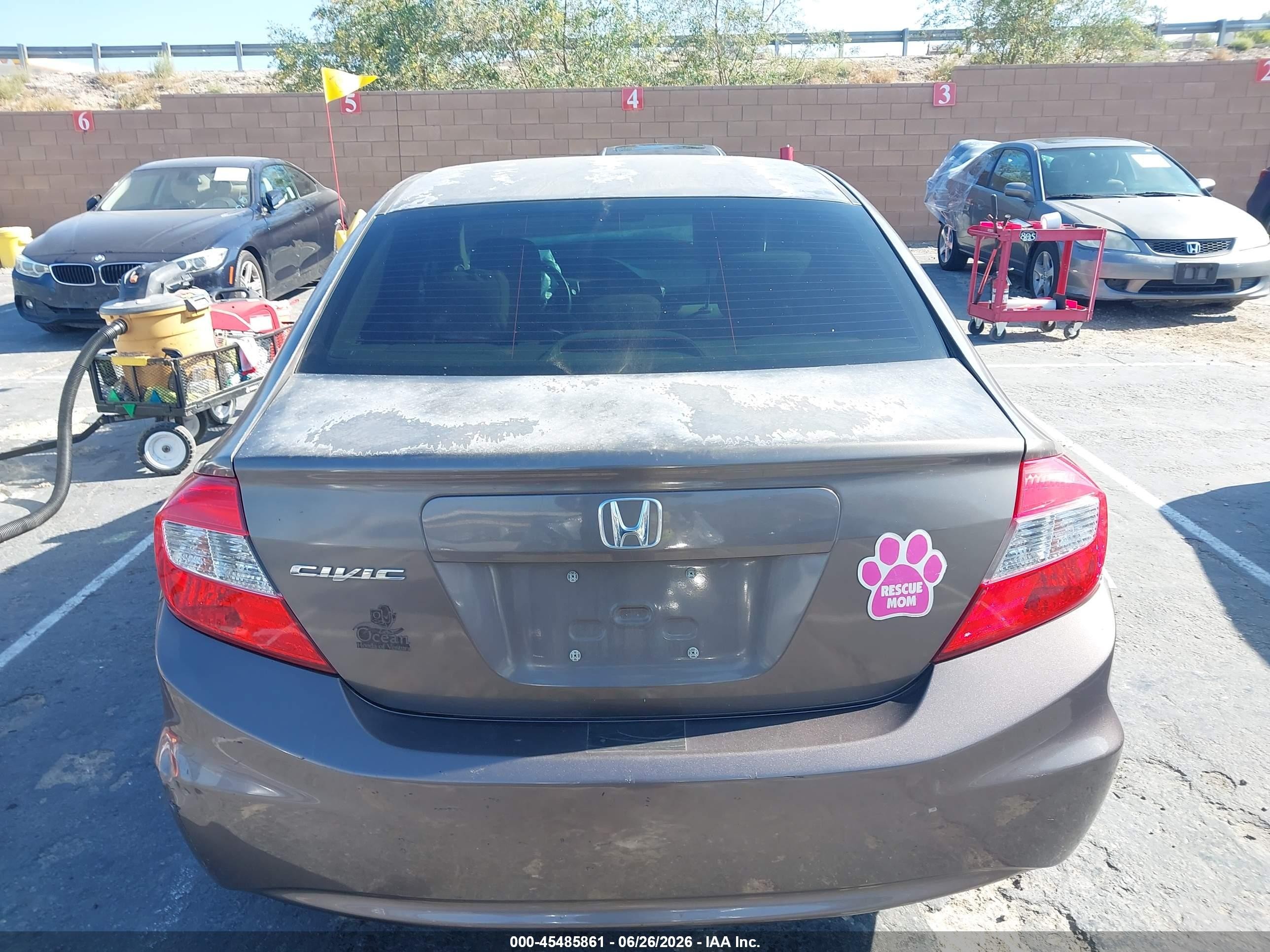 2012 Honda Civic Ex Brown vin: 2HGFB2F87CH507024