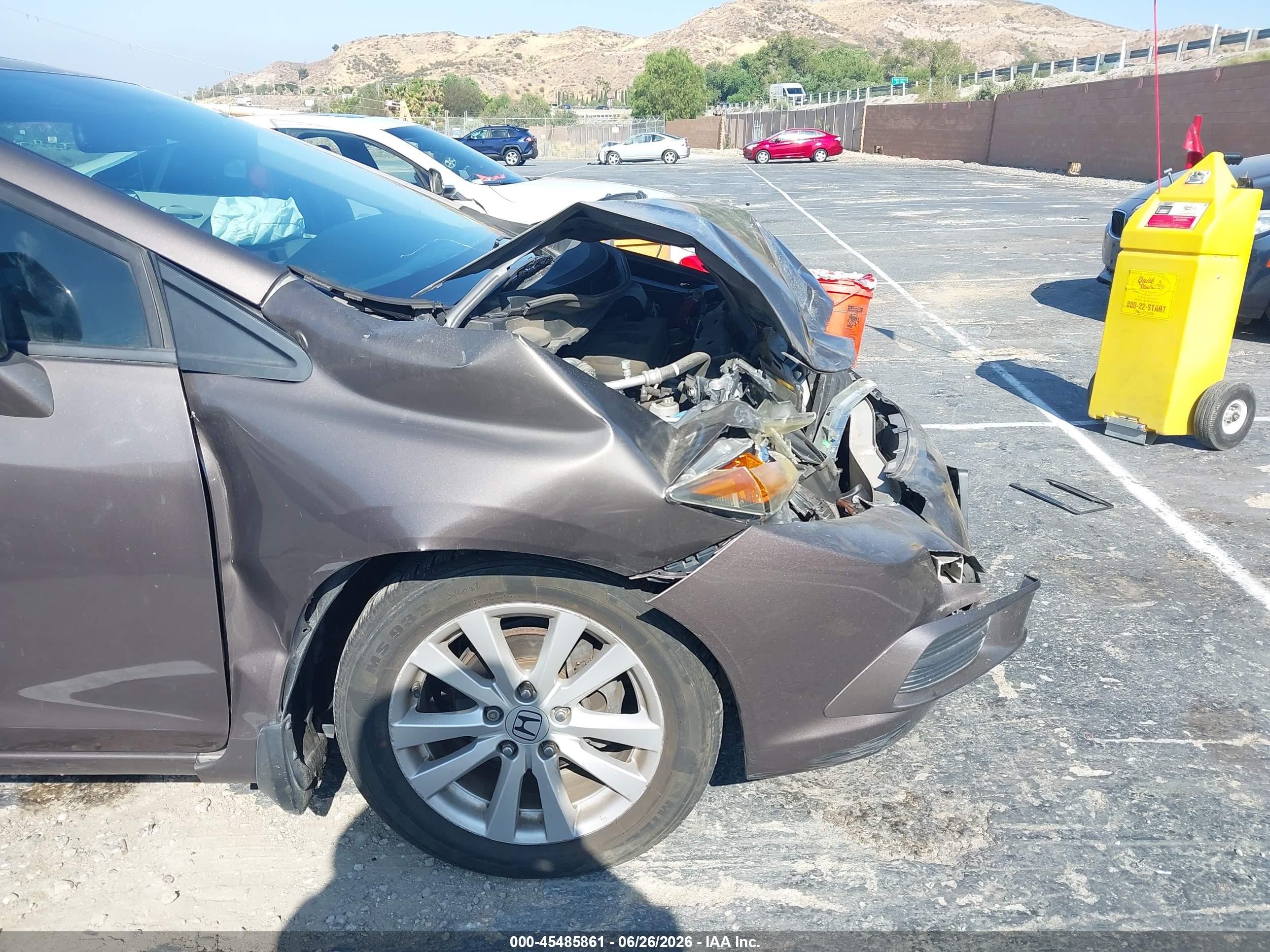 2012 Honda Civic Ex Brown vin: 2HGFB2F87CH507024
