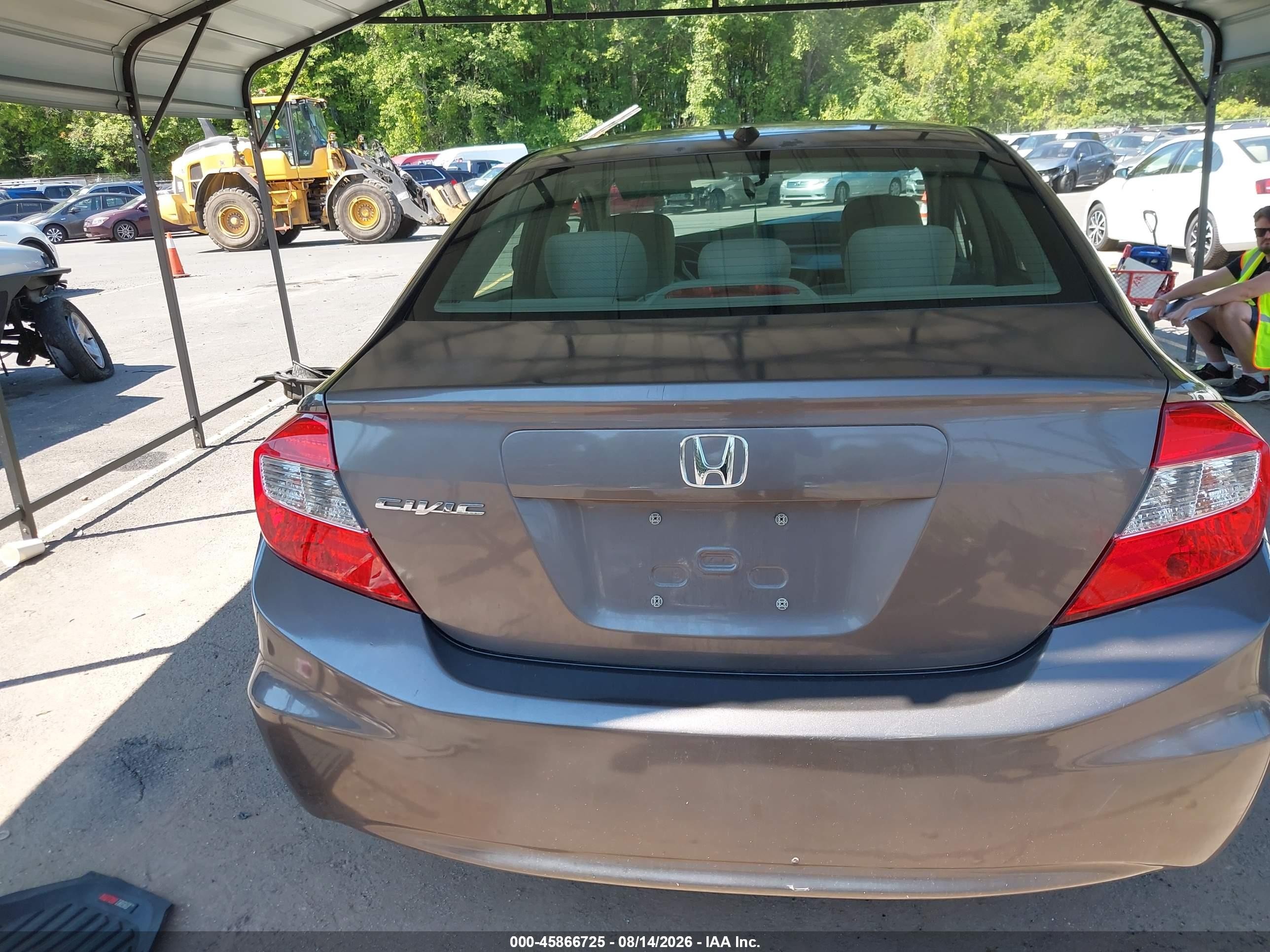 2012 Honda Civic Ex Gray vin: 2HGFB2F87CH514782
