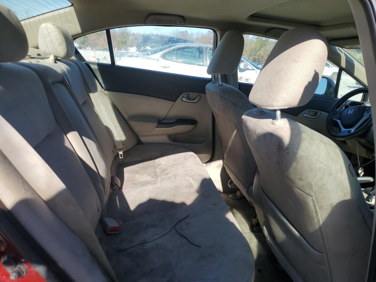 2012 Honda Civic Ex Burgundy vin: 2HGFB2F87CH533977