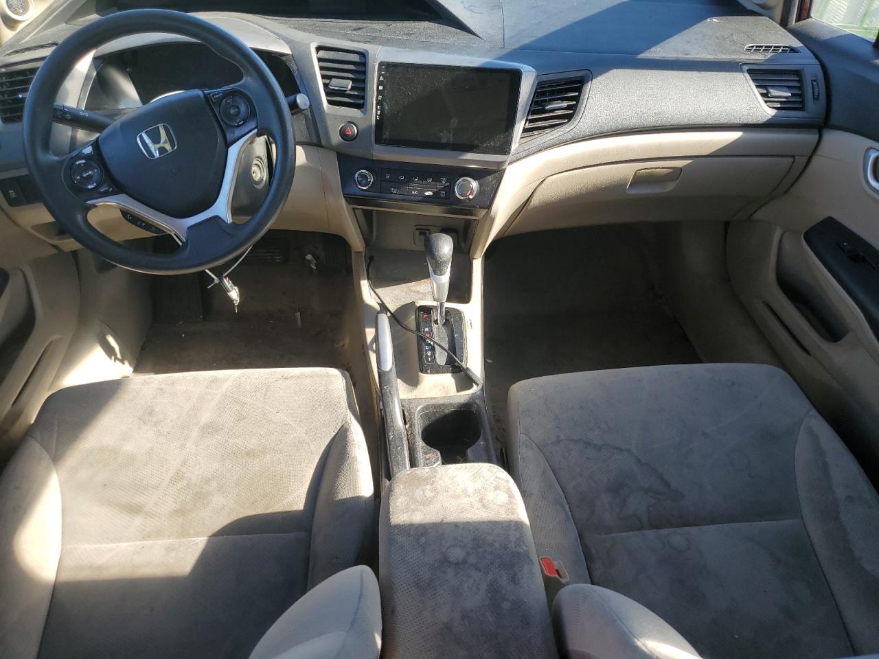 2012 Honda Civic Ex Burgundy vin: 2HGFB2F87CH533977