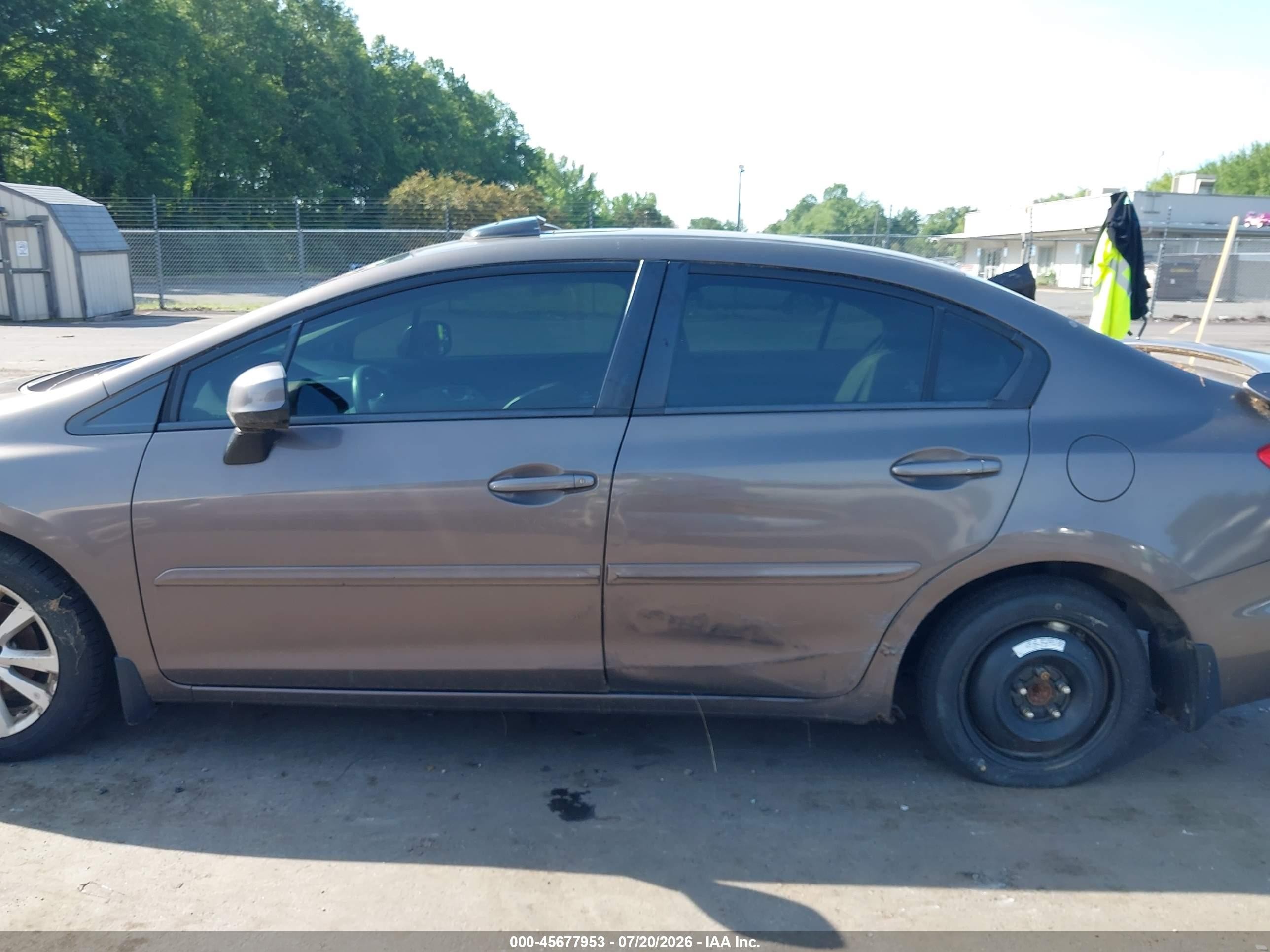 2012 Honda Civic Ex Gray vin: 2HGFB2F87CH544543