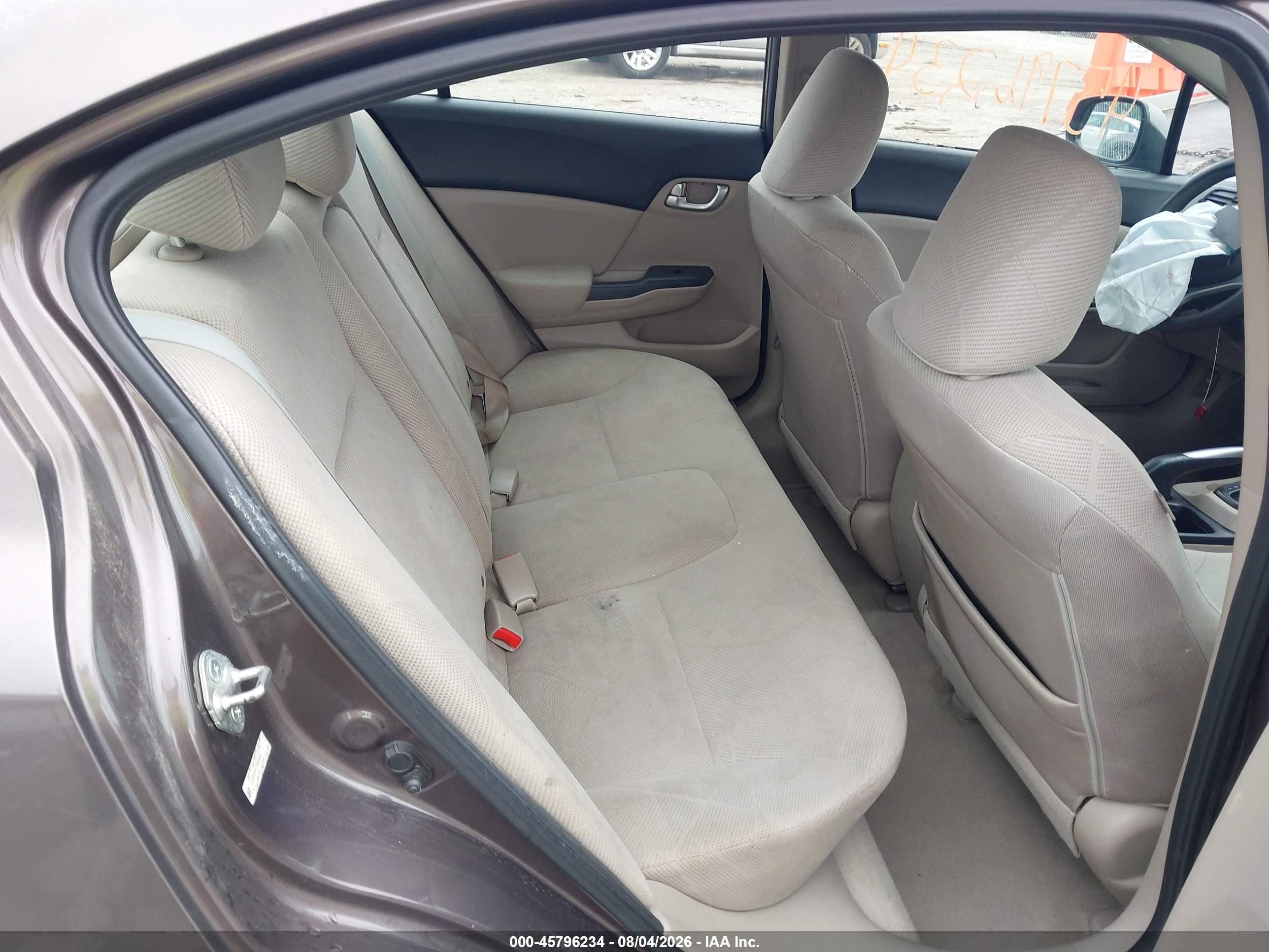 2012 Honda Civic Ex Brown vin: 2HGFB2F87CH551606
