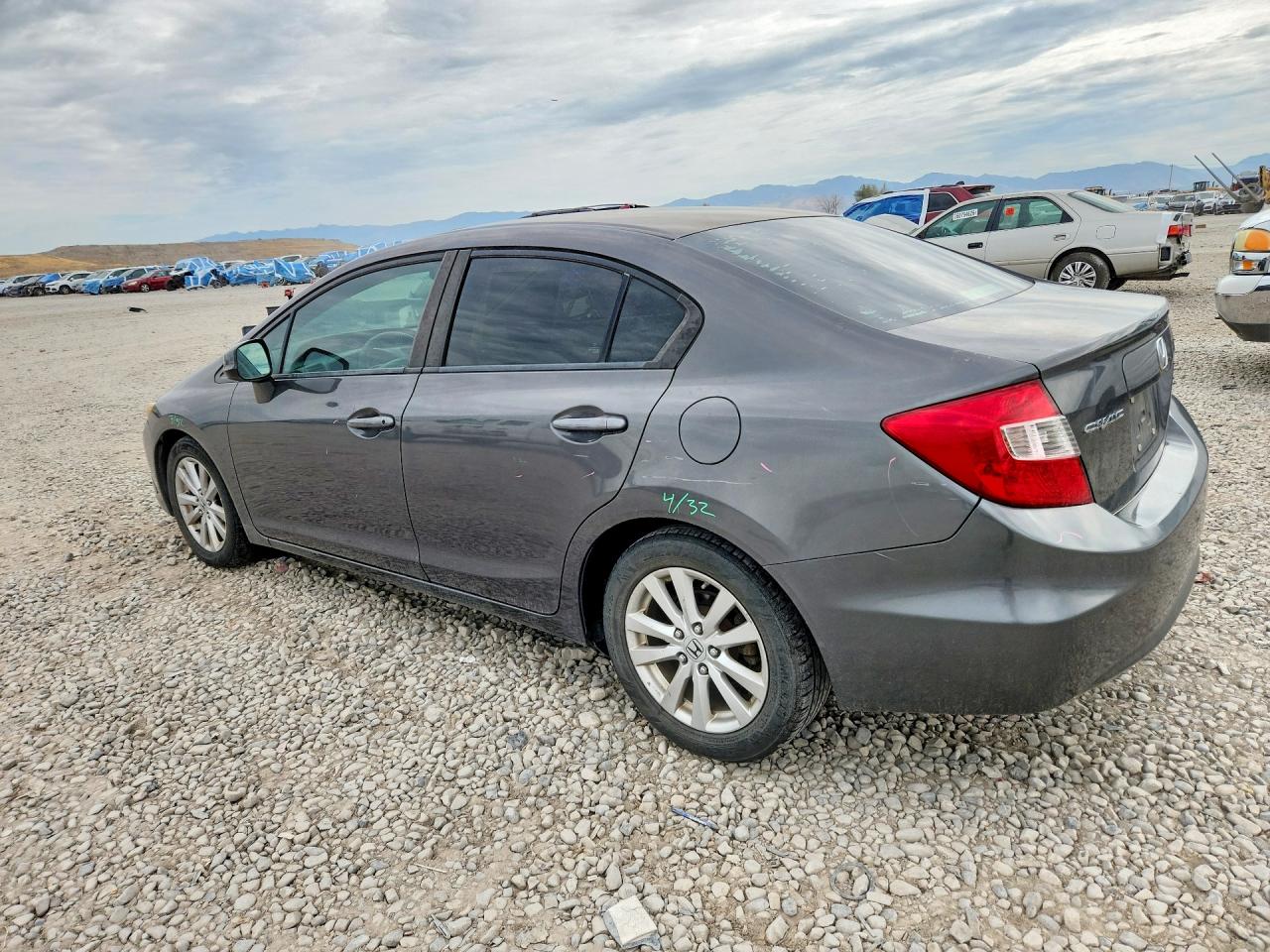 2012 Honda Civic Ex Серый vin: 2HGFB2F87CH597176