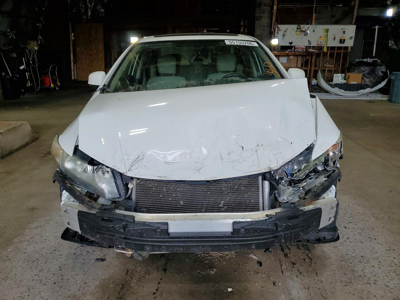 2013 Honda Civic Ex White vin: 2HGFB2F87DH503587