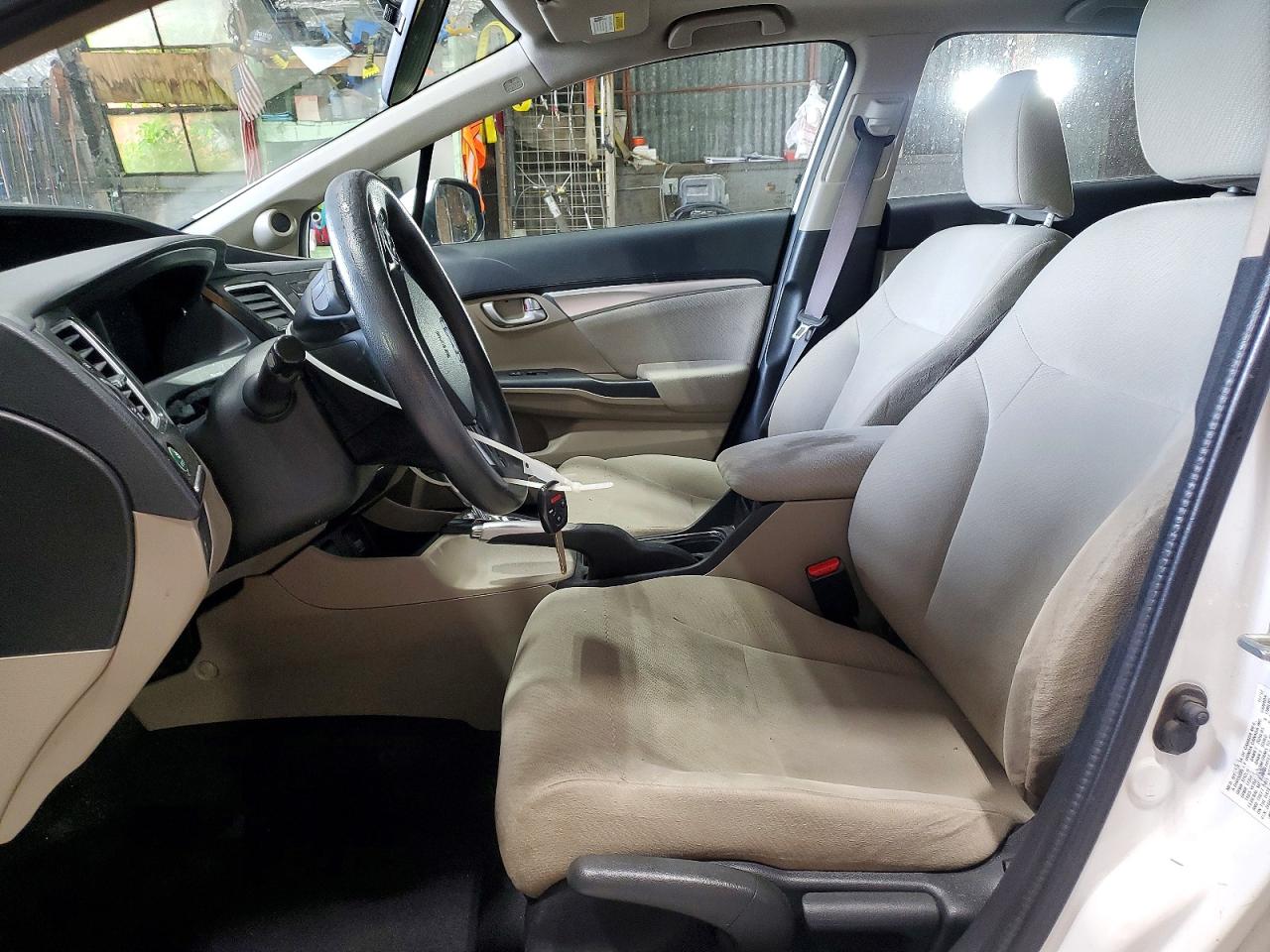 2013 Honda Civic Ex White vin: 2HGFB2F87DH503587