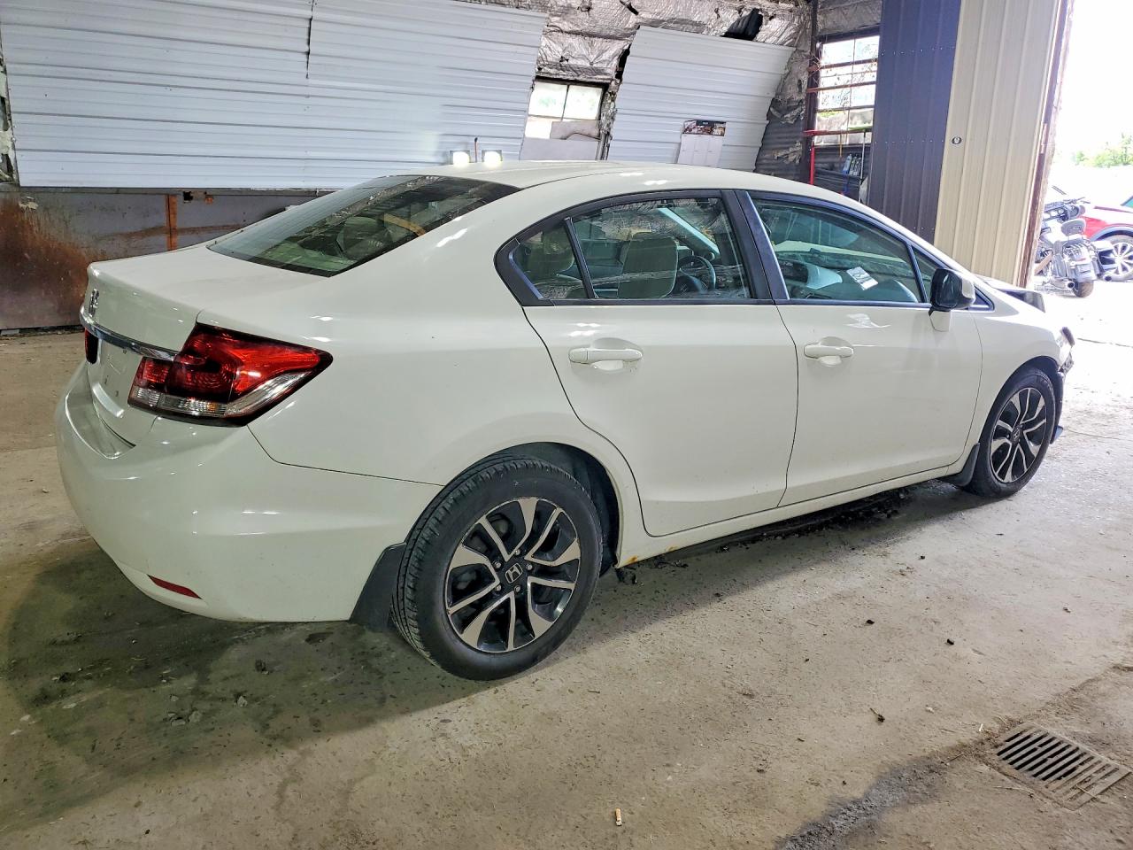 2013 Honda Civic Ex White vin: 2HGFB2F87DH503587
