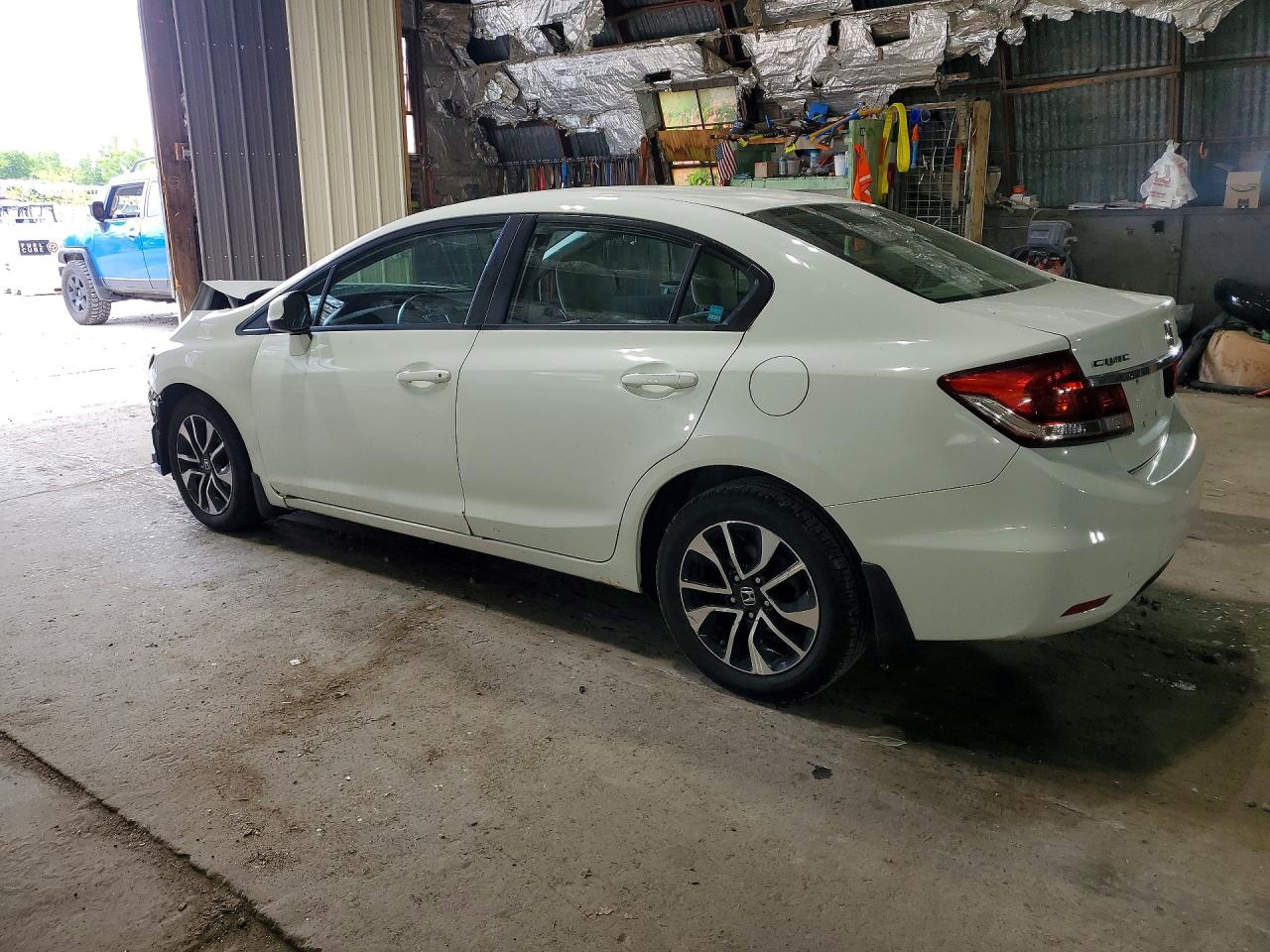 2013 Honda Civic Ex White vin: 2HGFB2F87DH503587