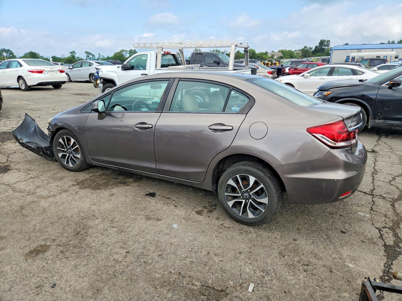 2013 Honda Civic Ex Gray vin: 2HGFB2F87DH529610