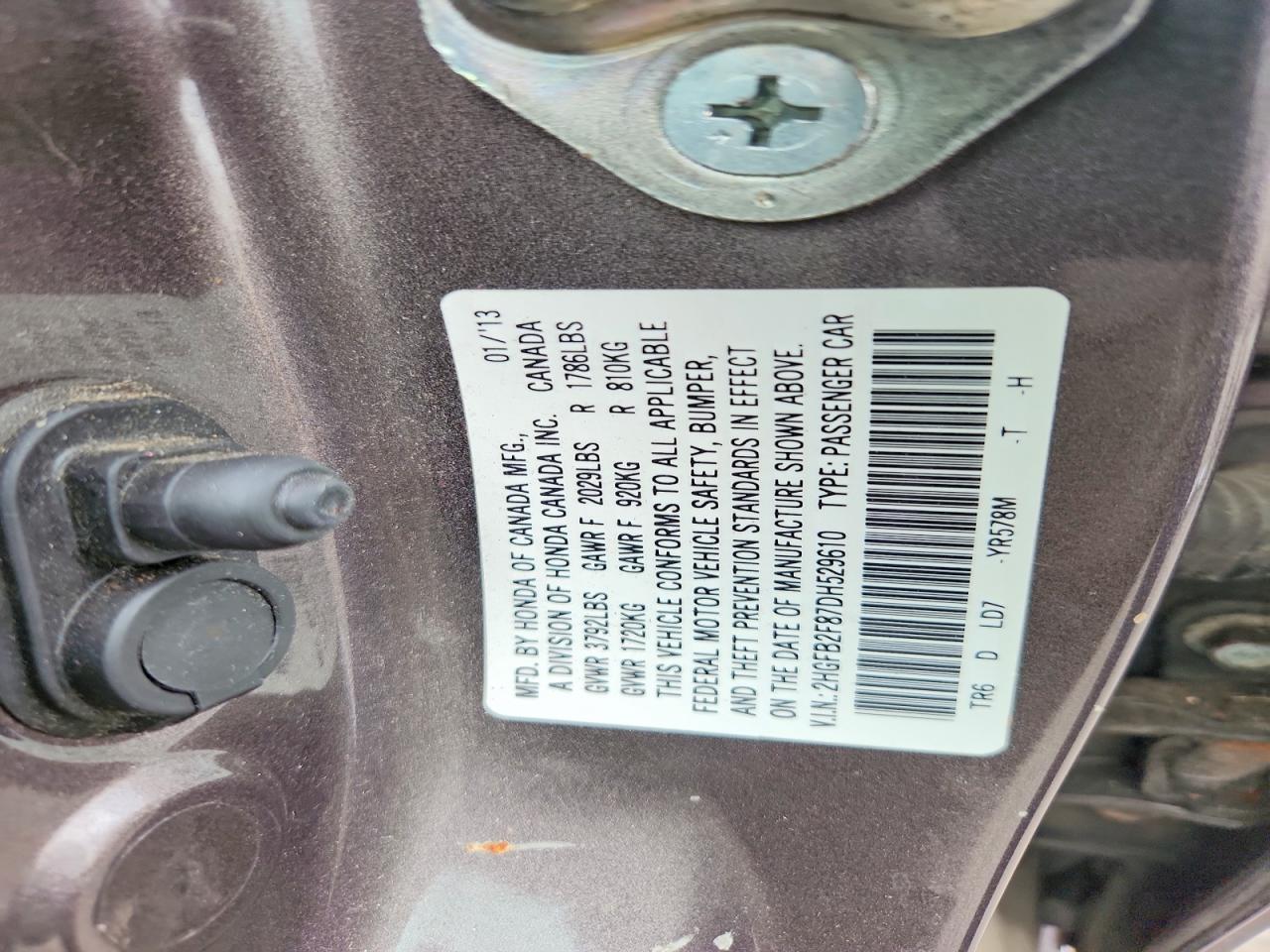 2013 Honda Civic Ex Gray vin: 2HGFB2F87DH529610