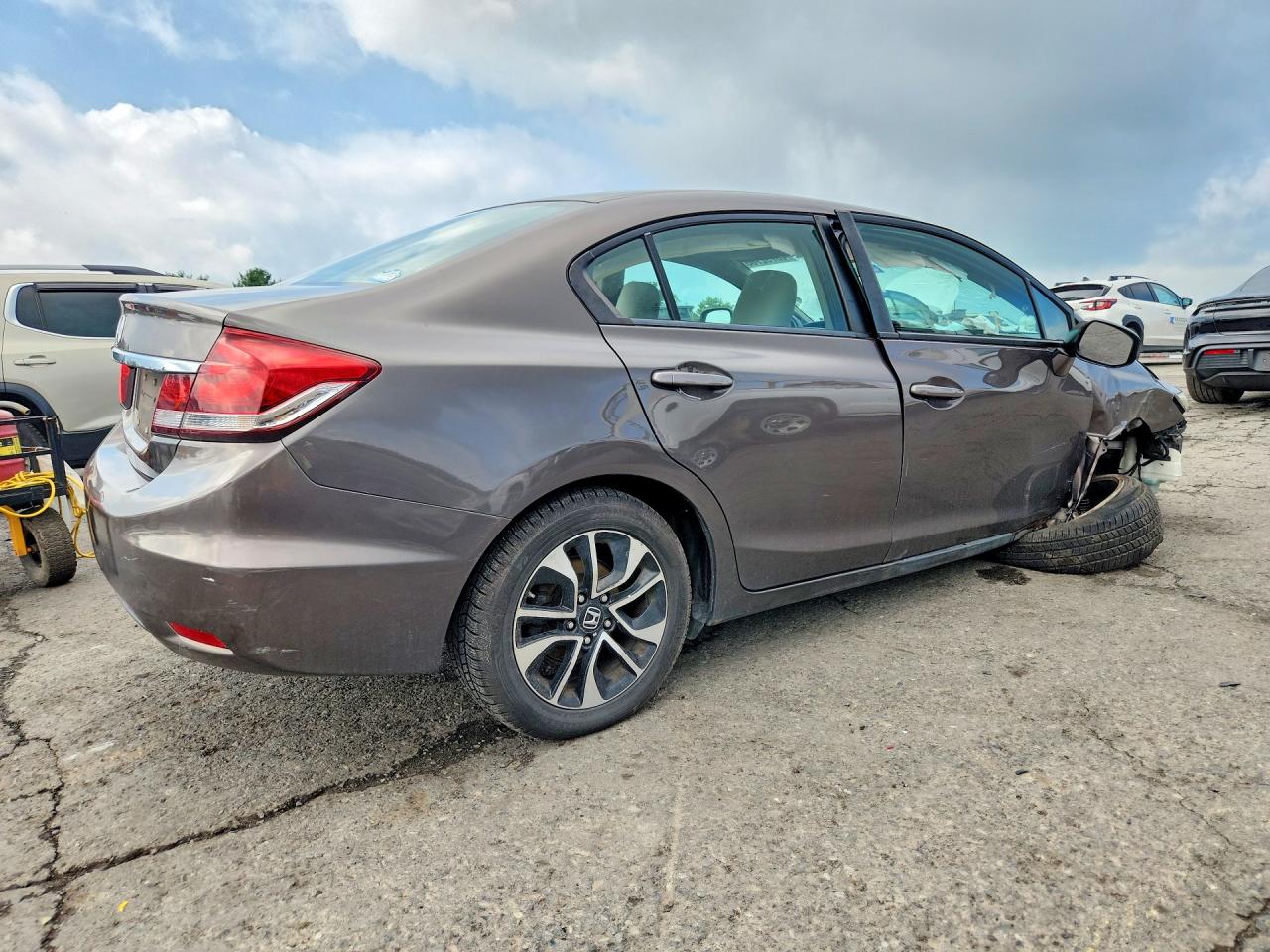 2013 Honda Civic Ex Gray vin: 2HGFB2F87DH529610