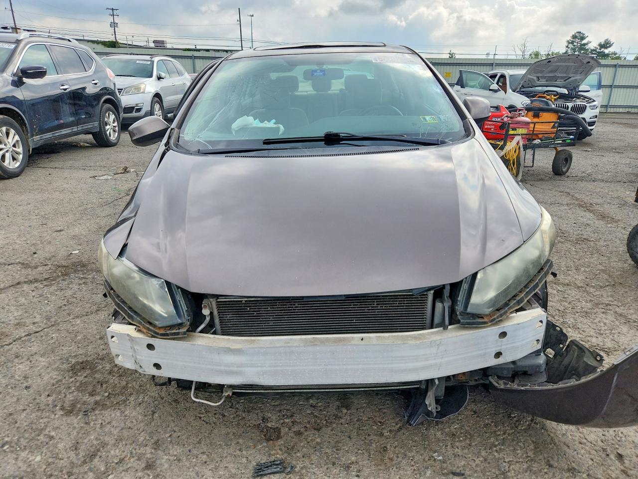 2013 Honda Civic Ex Gray vin: 2HGFB2F87DH529610