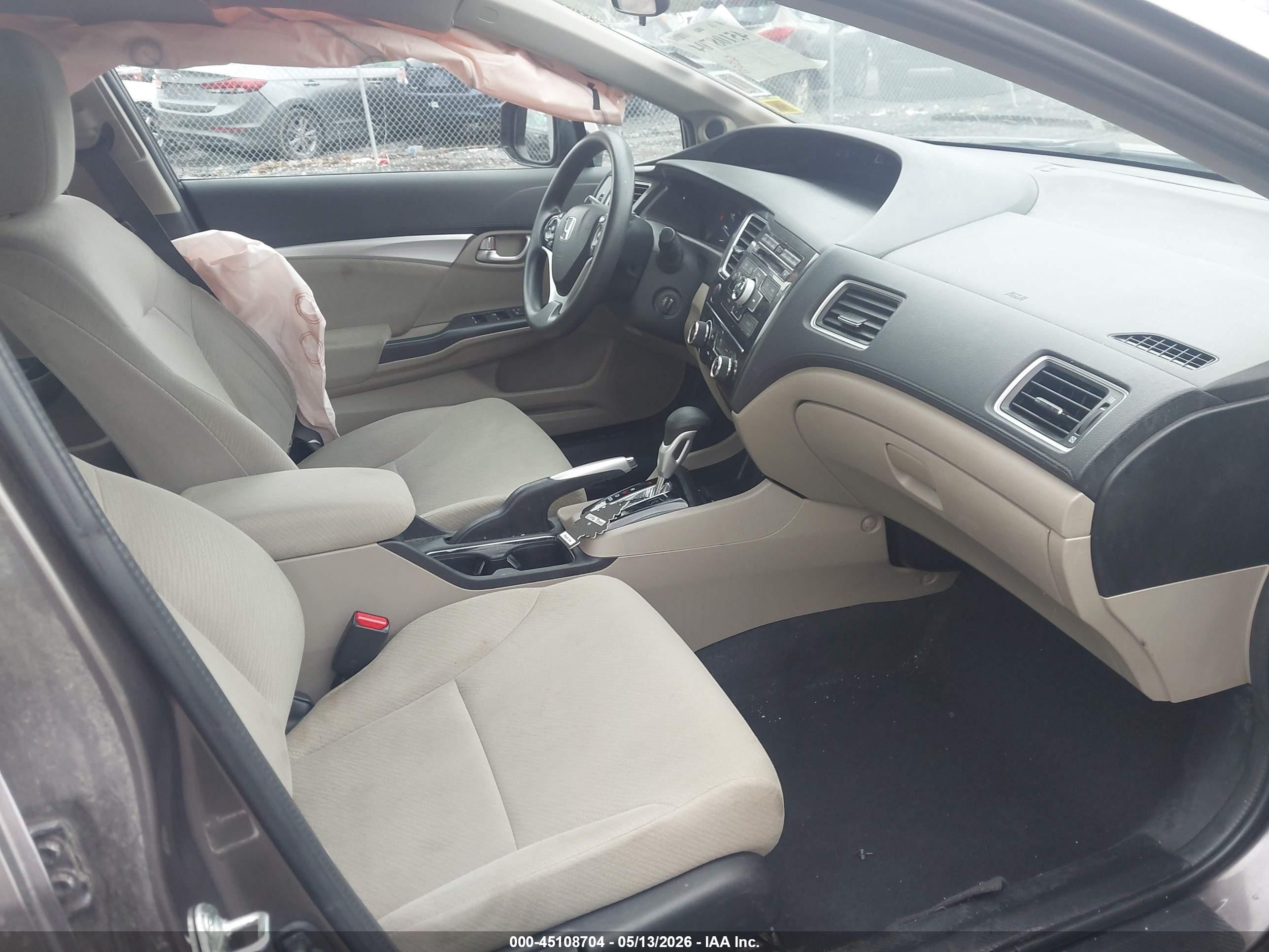 2013 Honda Civic Ex Brown vin: 2HGFB2F87DH530191