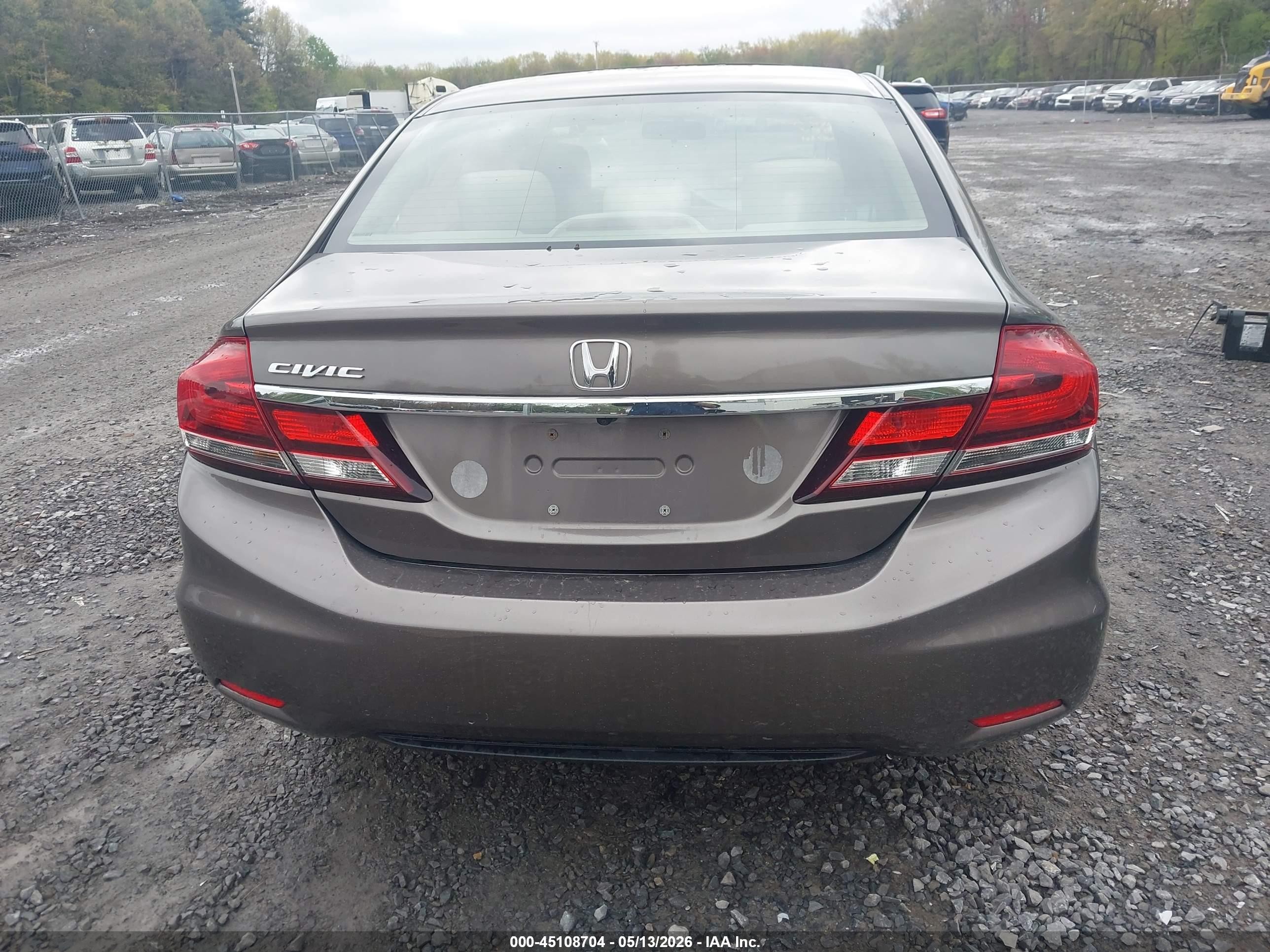 2013 Honda Civic Ex Brown vin: 2HGFB2F87DH530191