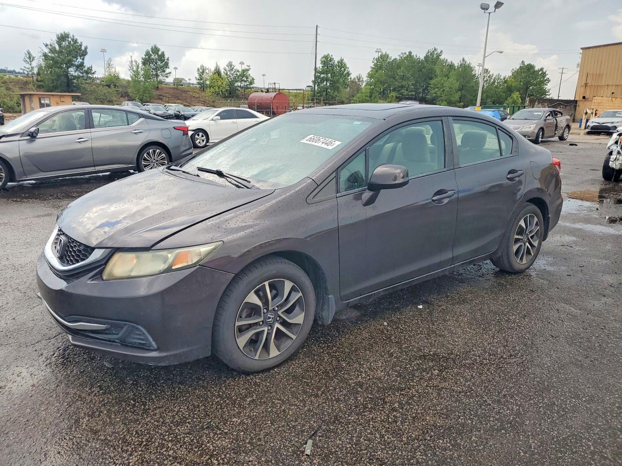 2013 Honda Civic Ex Brown vin: 2HGFB2F87DH533608