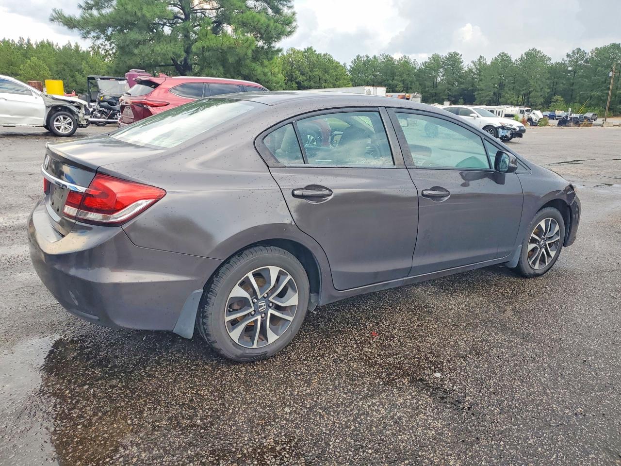 2013 Honda Civic Ex Brown vin: 2HGFB2F87DH533608