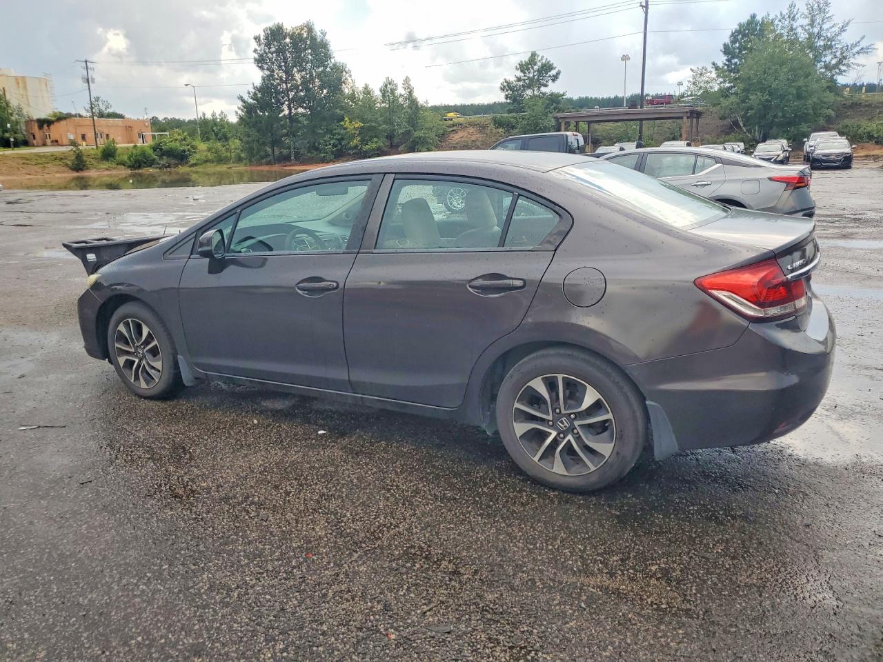 2013 Honda Civic Ex Brown vin: 2HGFB2F87DH533608