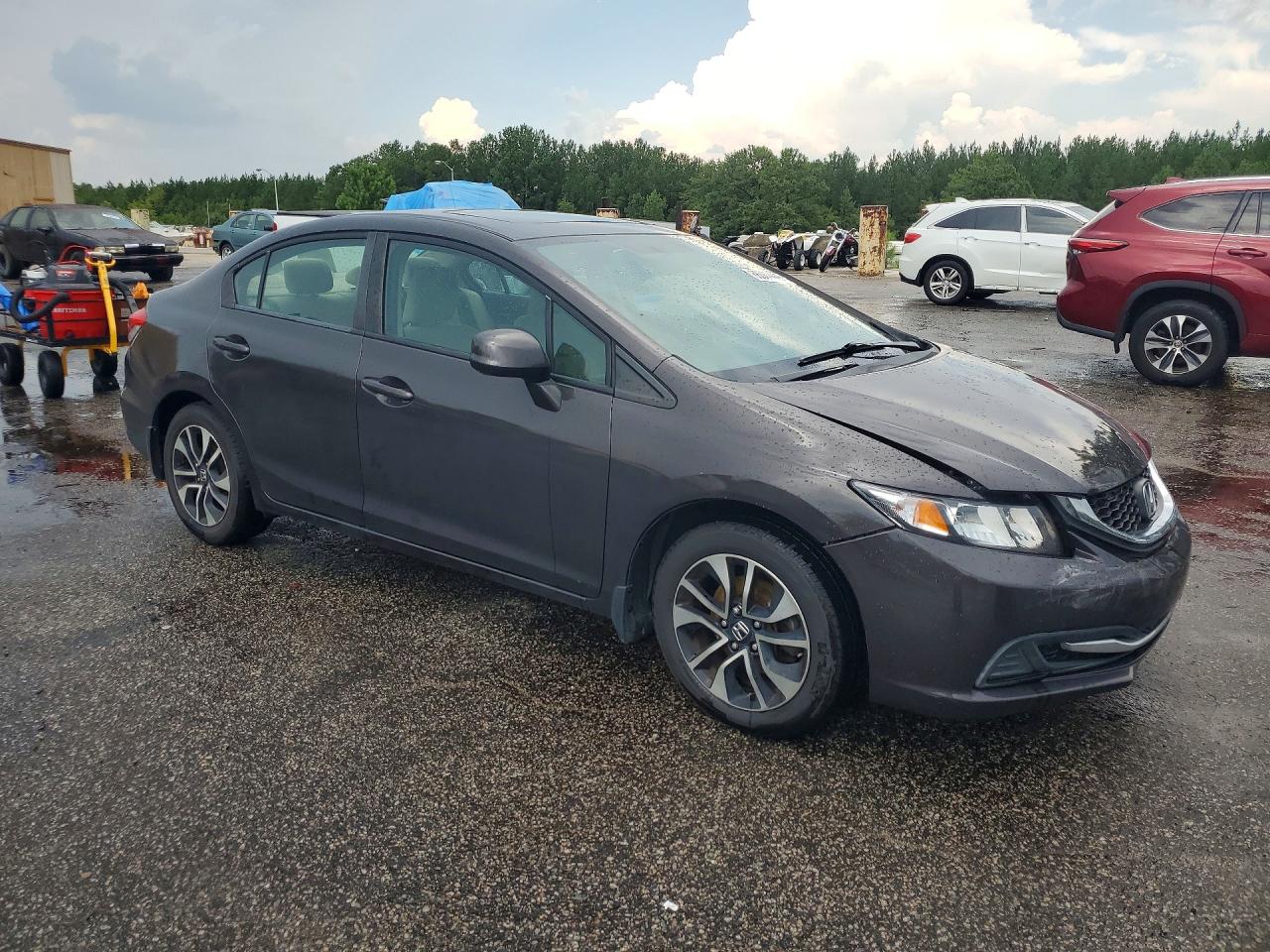 2013 Honda Civic Ex Brown vin: 2HGFB2F87DH533608
